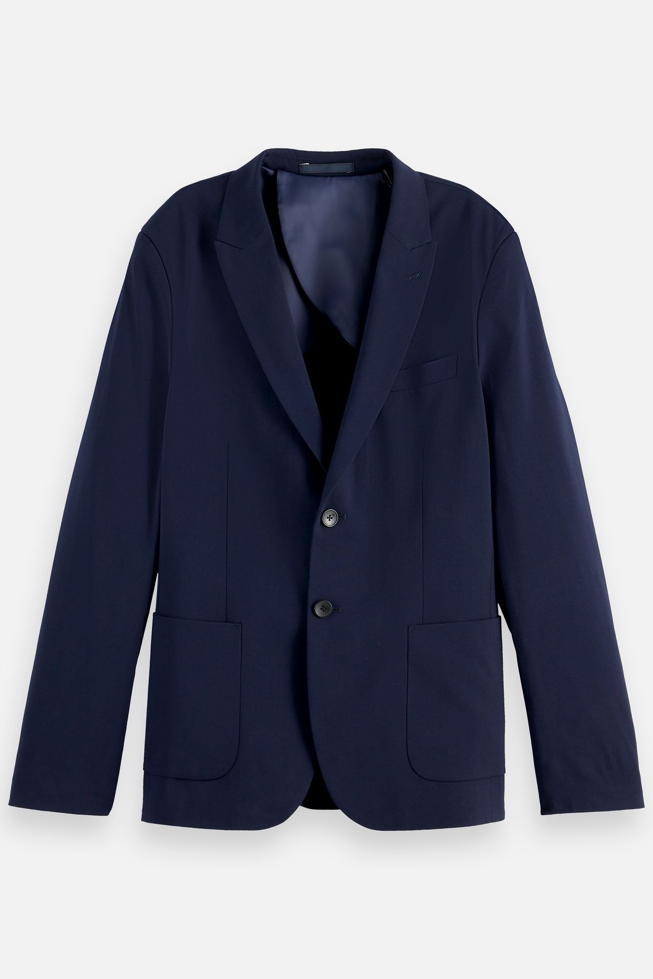 CORE - UNCONSTRUCTED PEAK LAPEL COOL-WOOL BLAZER NAVY 5