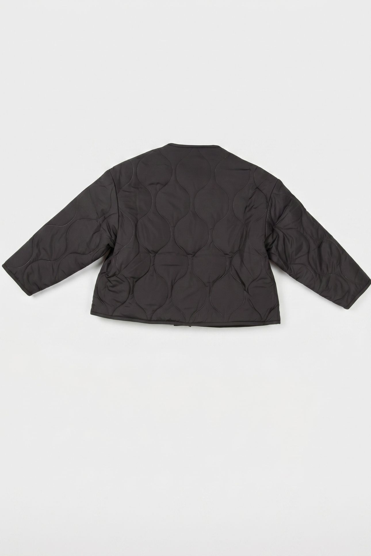 GIRLS QUILTED JACKET BLACK 2