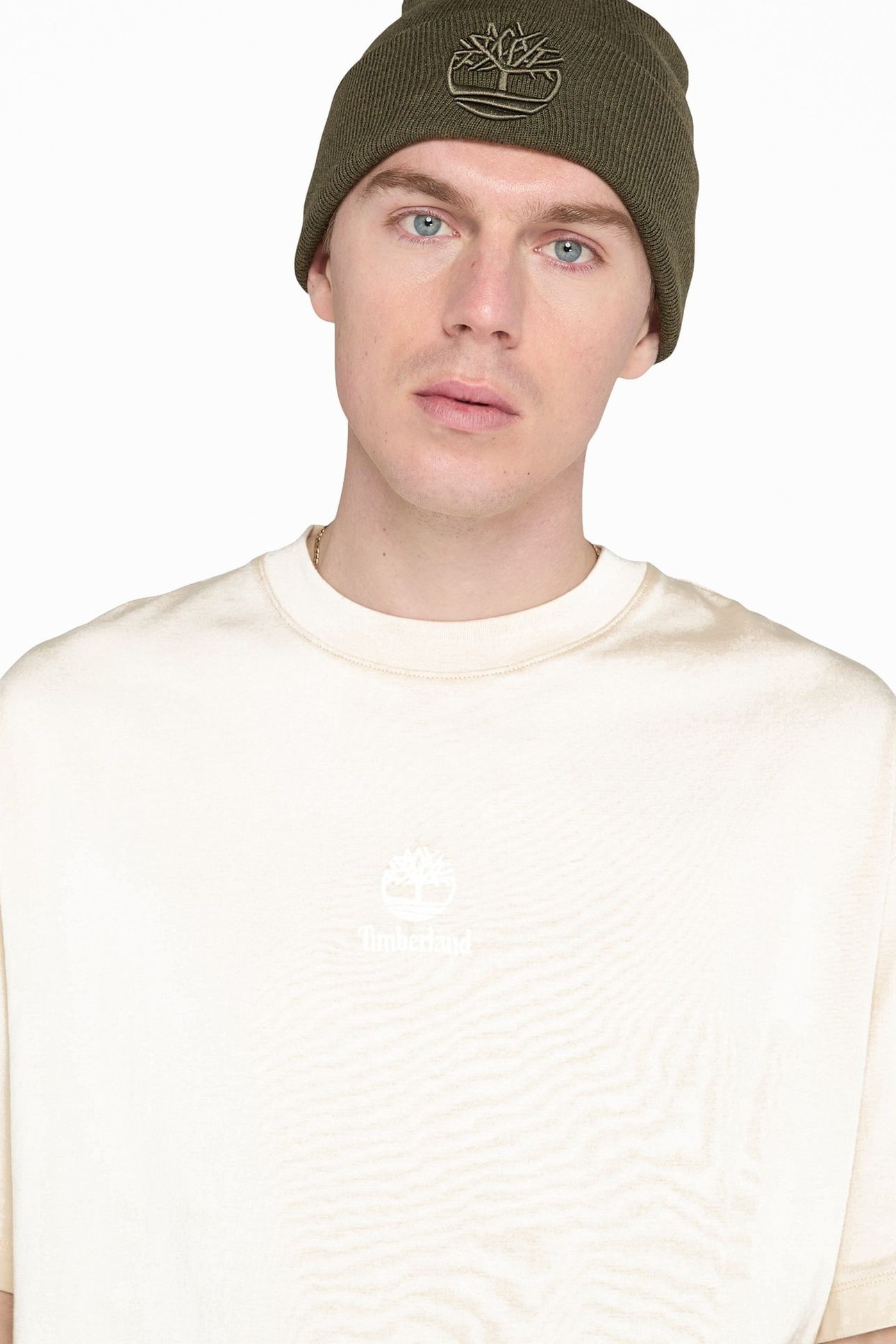 HAMPTHON TONAL STACK LOGO TEE ANGORA 5