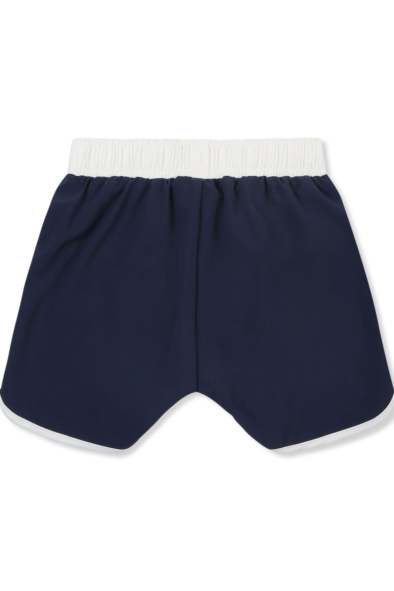 GELO REGULAR CONTRAST BINDING BEACH SHORTS BLACK IRIS-EGRET 2