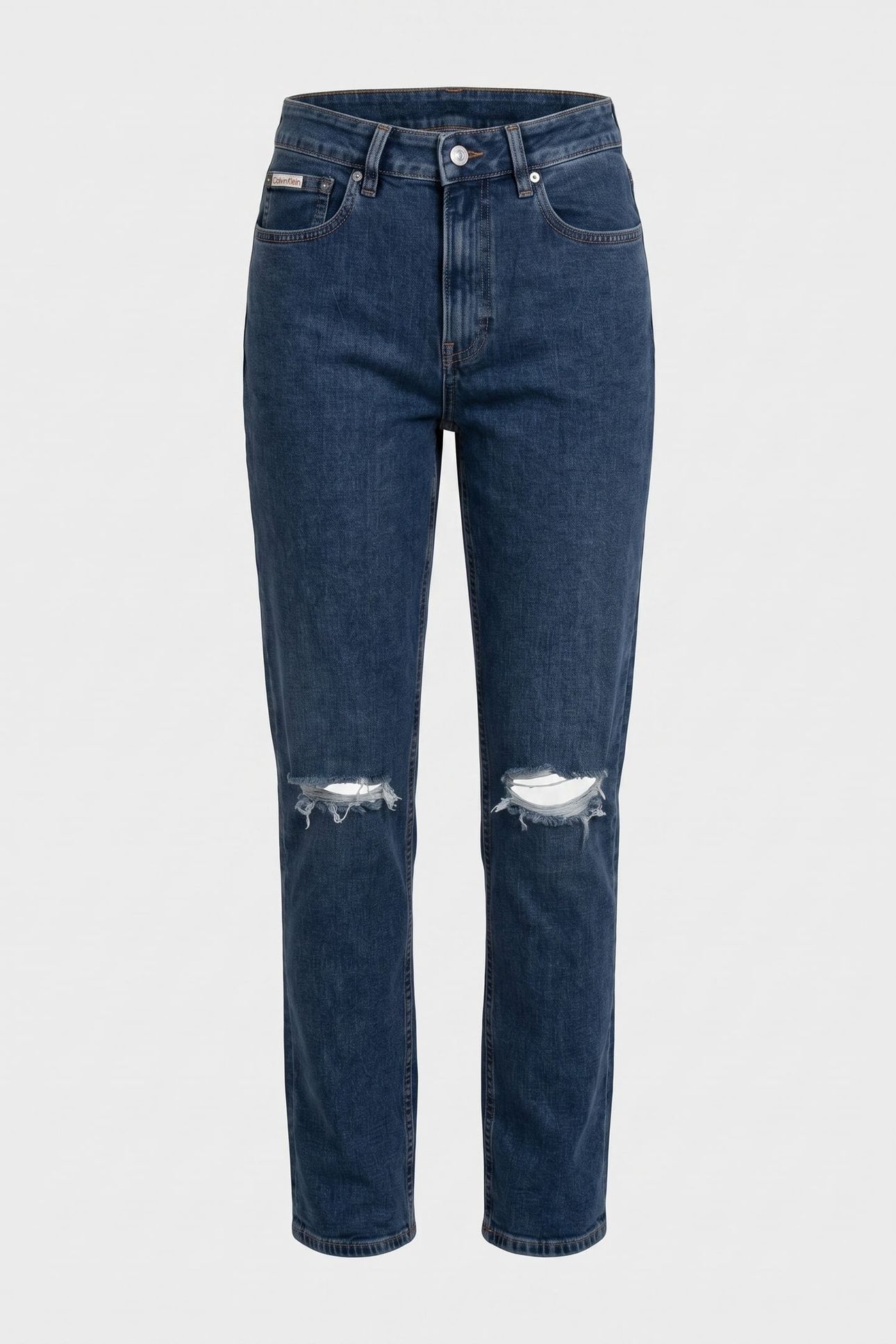 EU HIGH RISE STRAIGHT JEANS DESTROYED SEA 3
