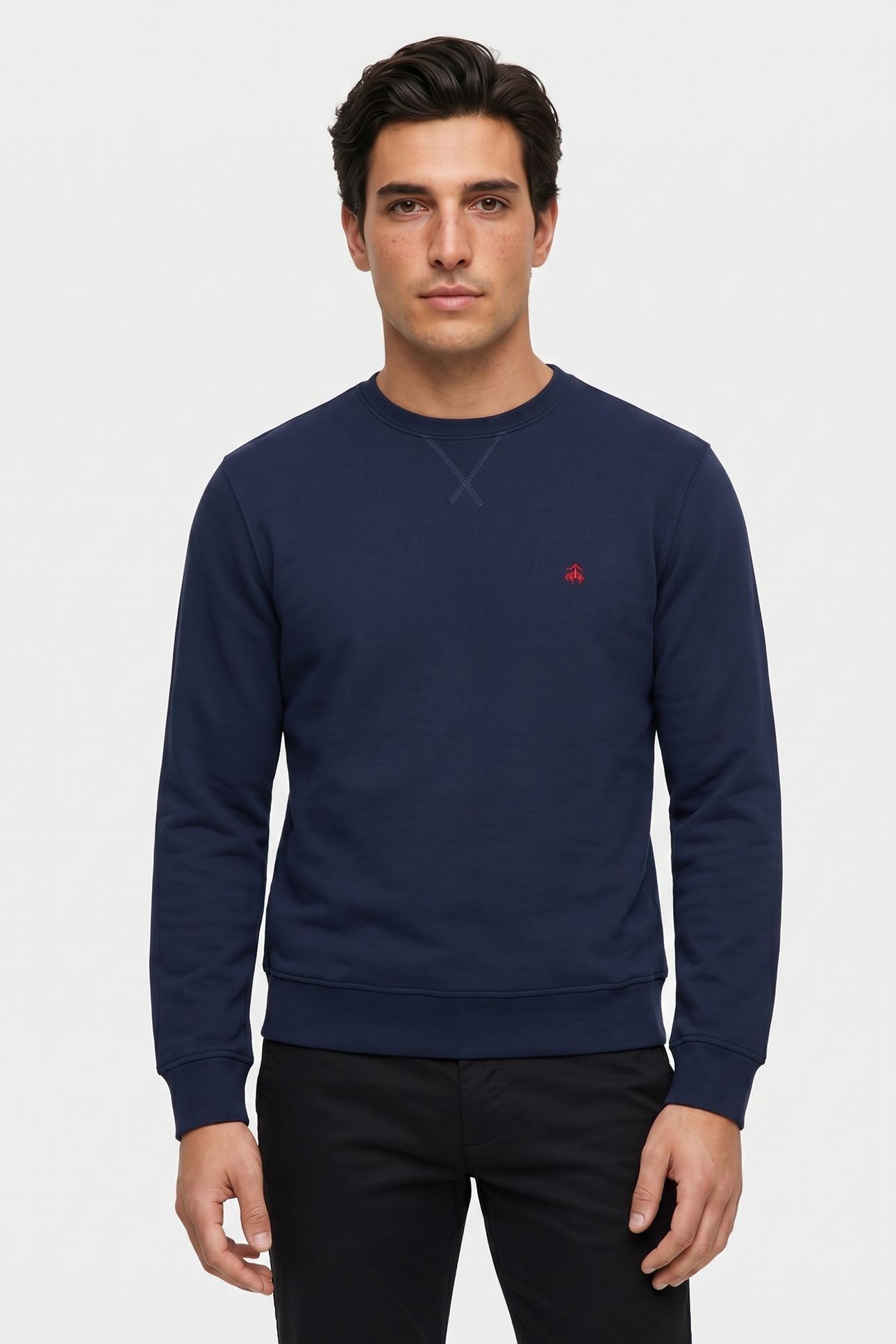 PLAIN SWEATPANTS COTTON NAVY 1