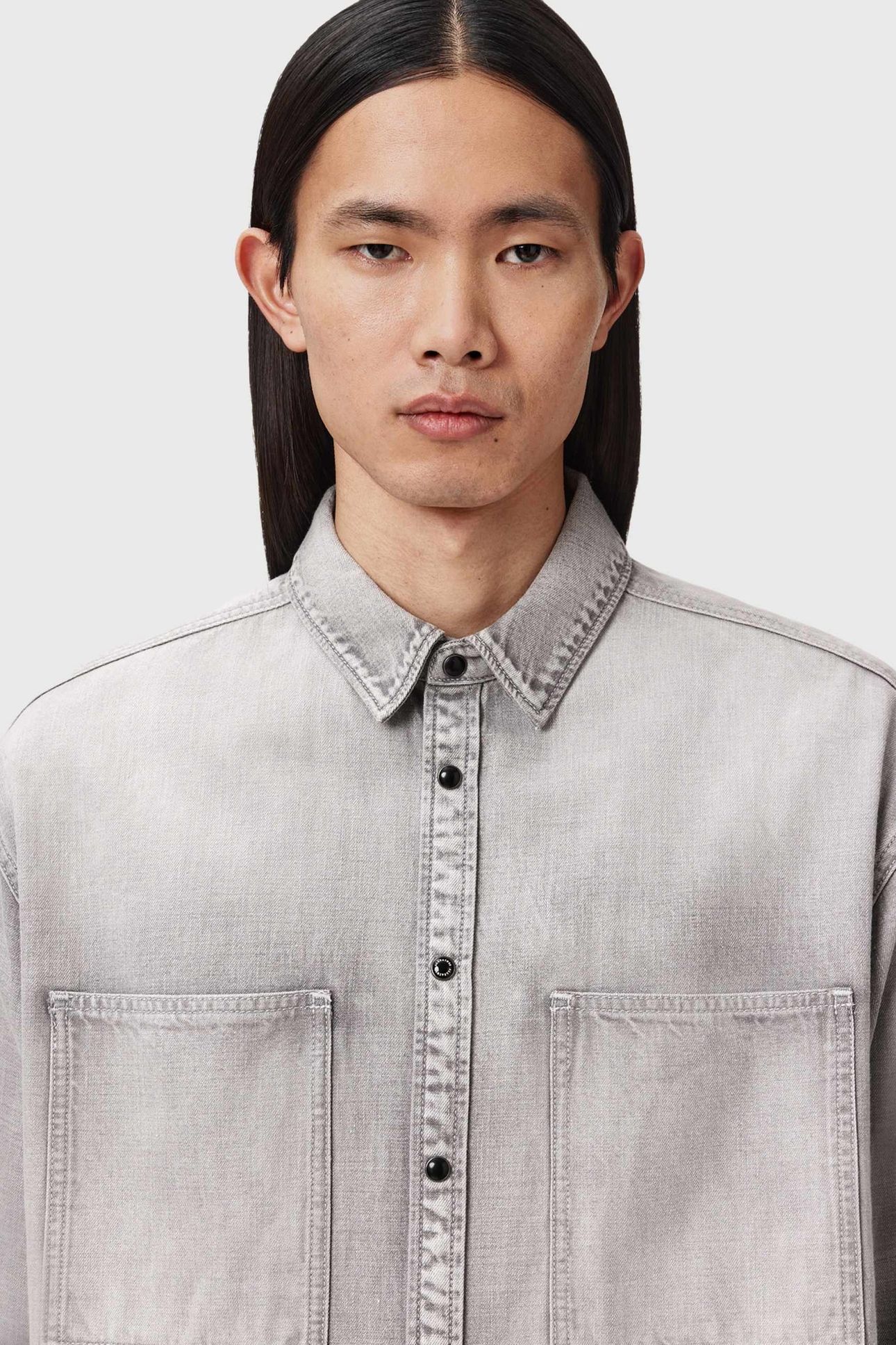 AL DENIM SHIRT LIGHT GREY 5