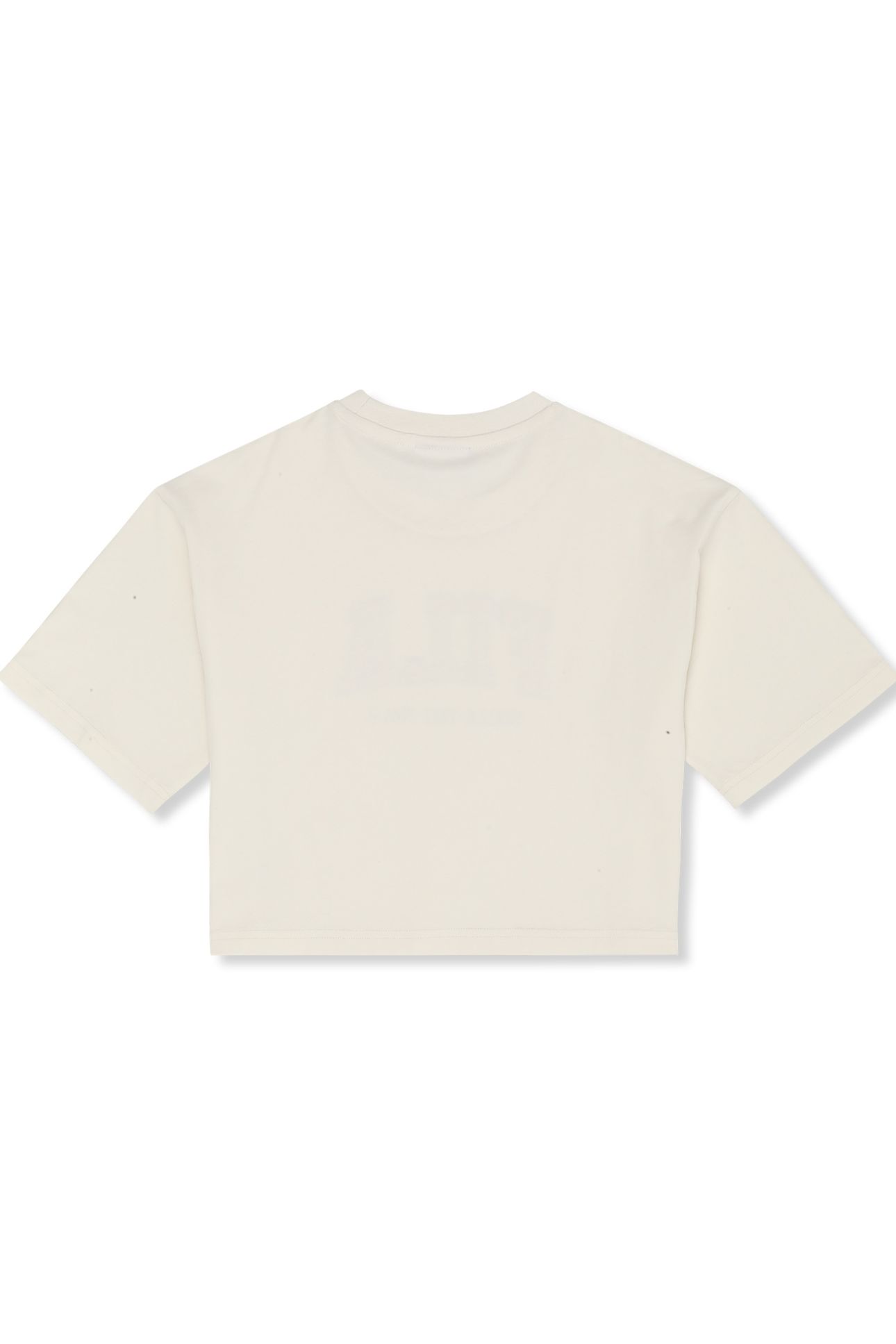 RIFREDI BOXY CROPPED GRAPHIC T-SHIRT EGRET 2