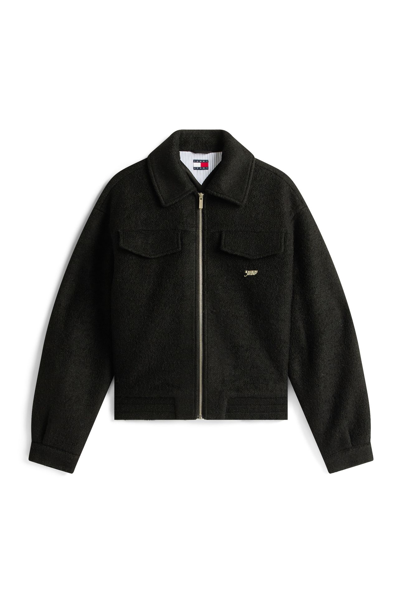 OVS WOOL ZIP JACKET BLACK 4