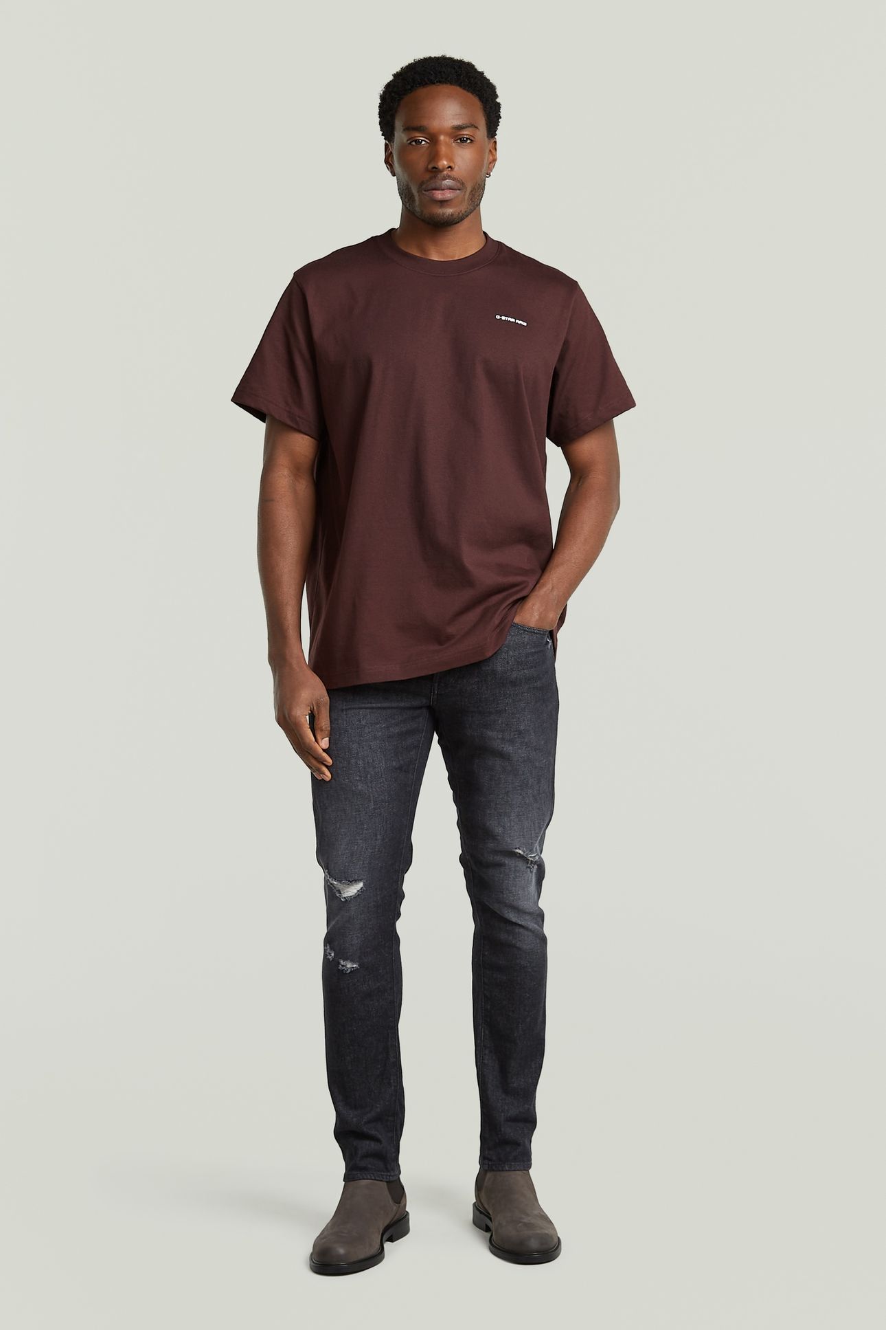CHEST LOGO LOOSE R T PURPLE 4