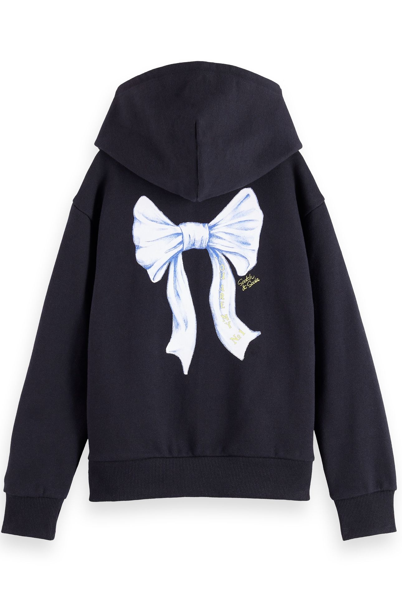 GIRL RELAXED-FIT HOODIE WITH BACK ARTWORK ANTHRACITE 2