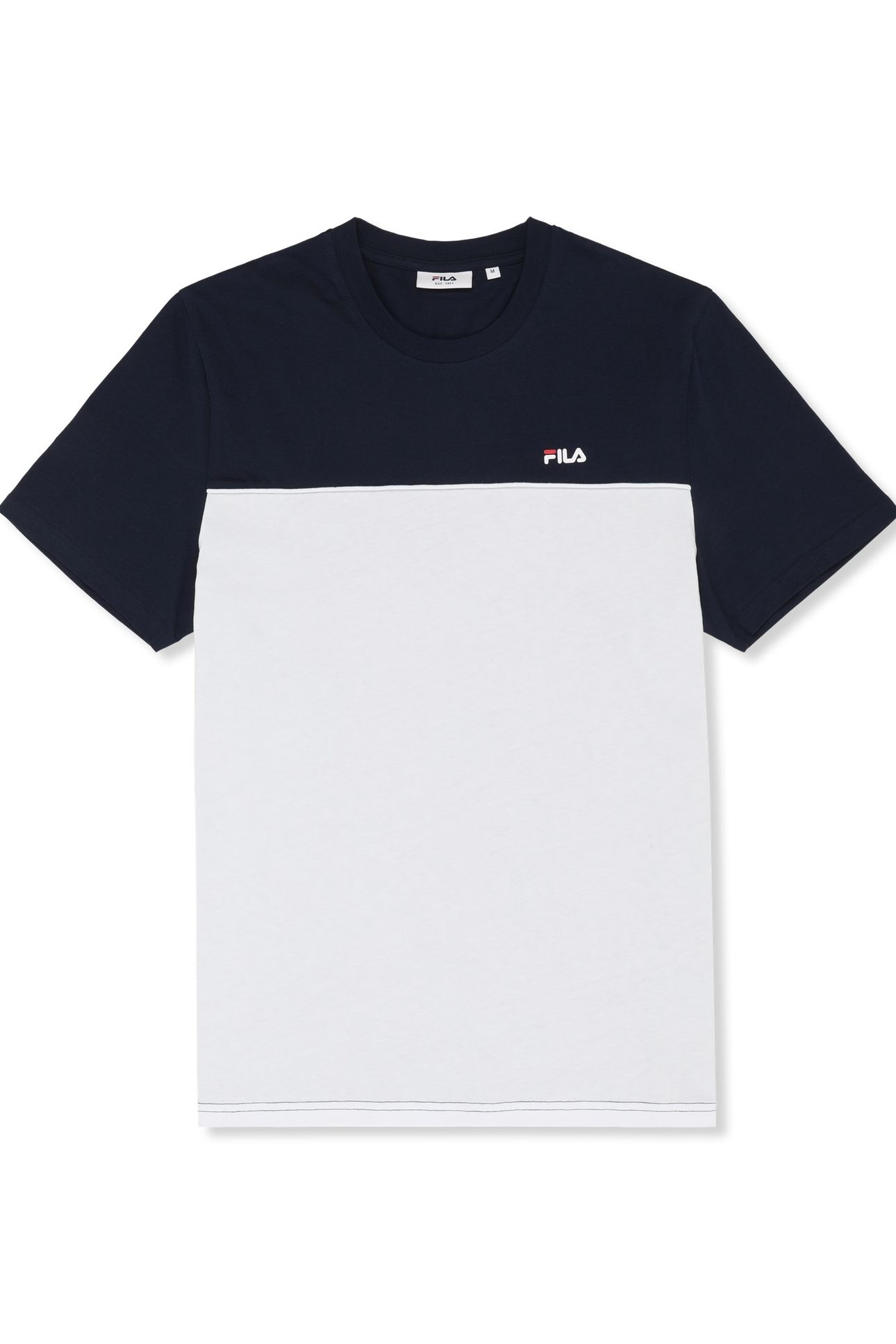 NARNALI REGULAR BLOCKED T-SHIRT BLACK IRIS-BRIGHT WHITE 4