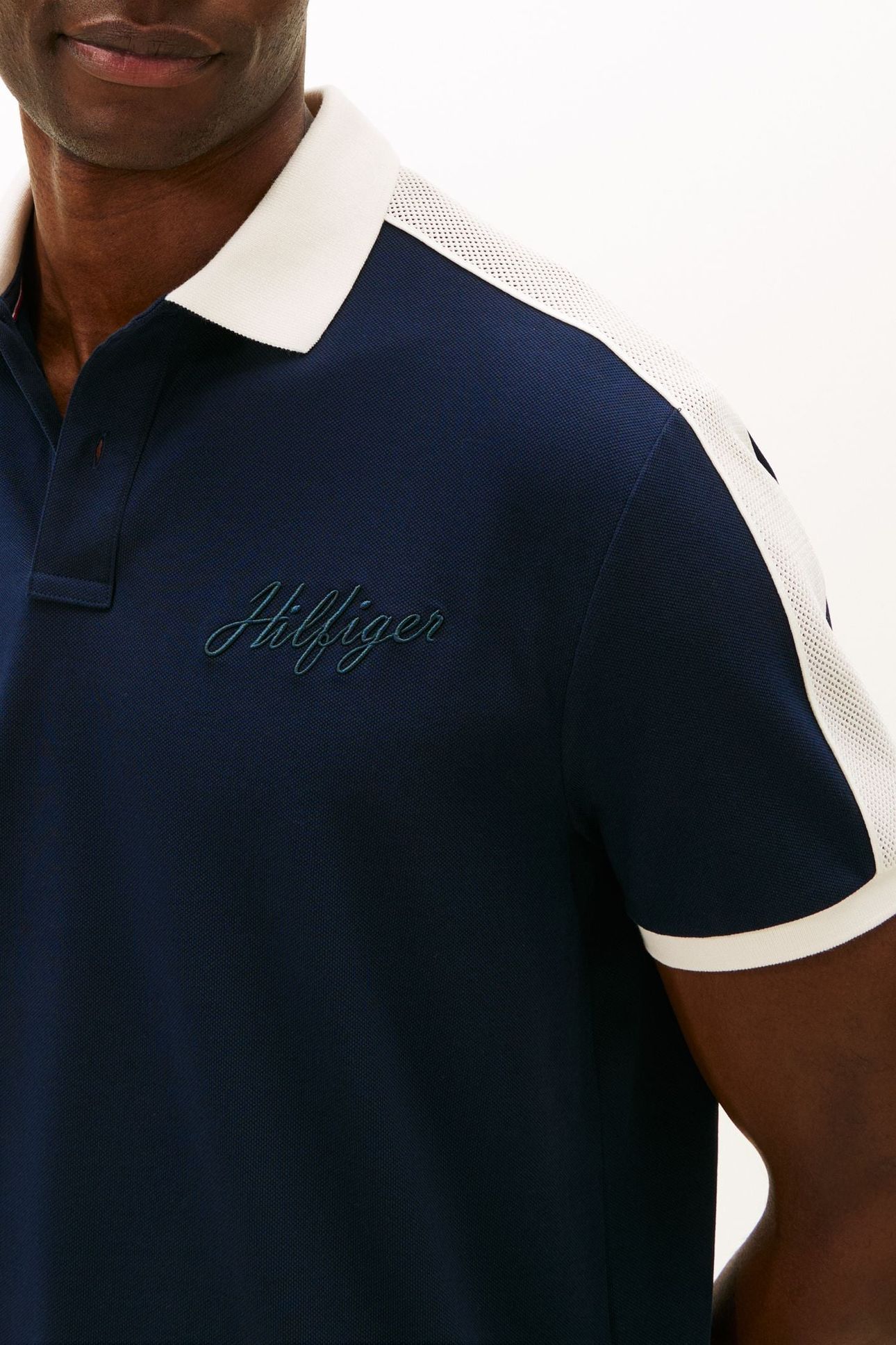 MESH DETAIL CLASSIC POLO DARK NIGHT NAVY 5