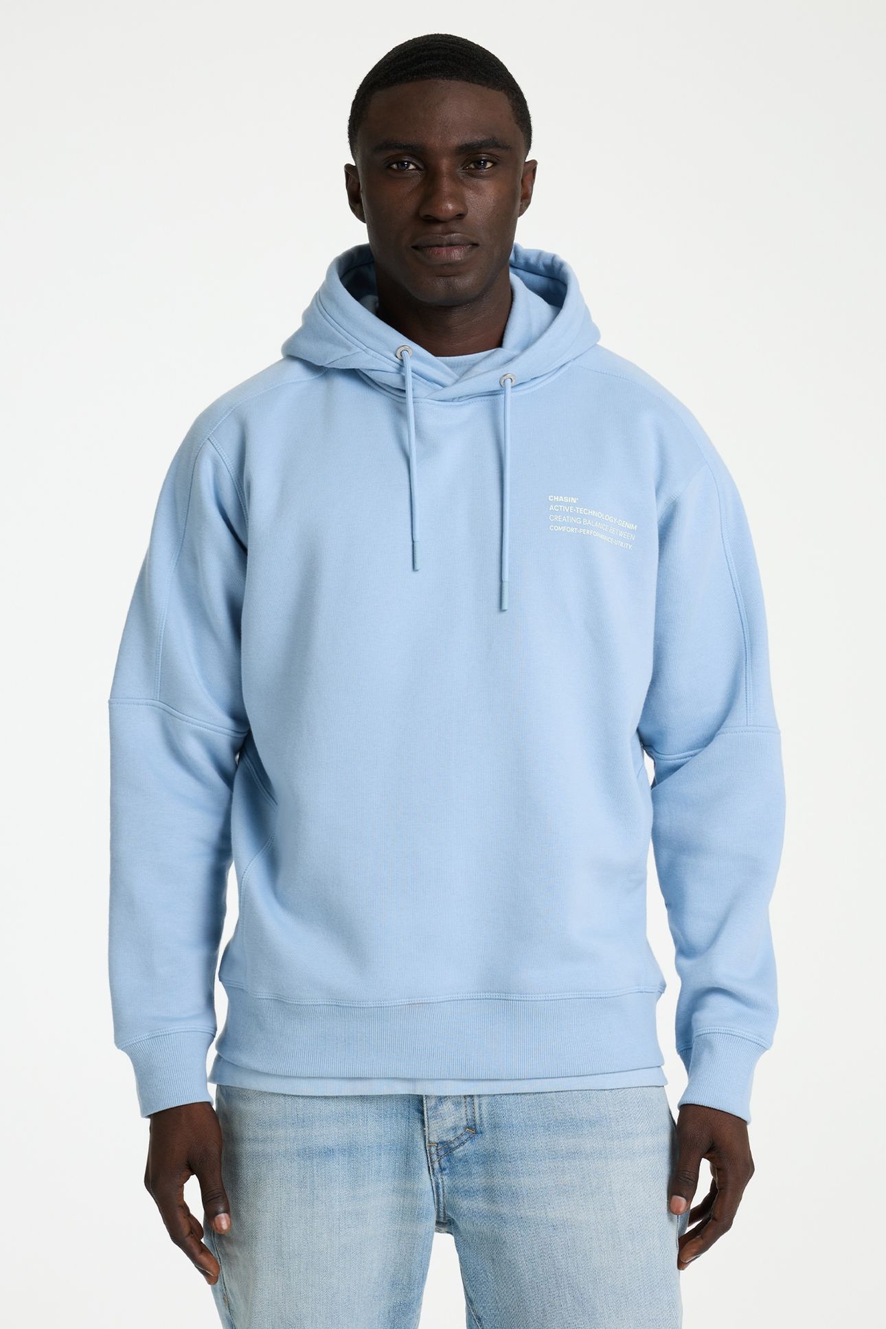 MAYOR HOOD SWEATER S. CHAMBRAY 1