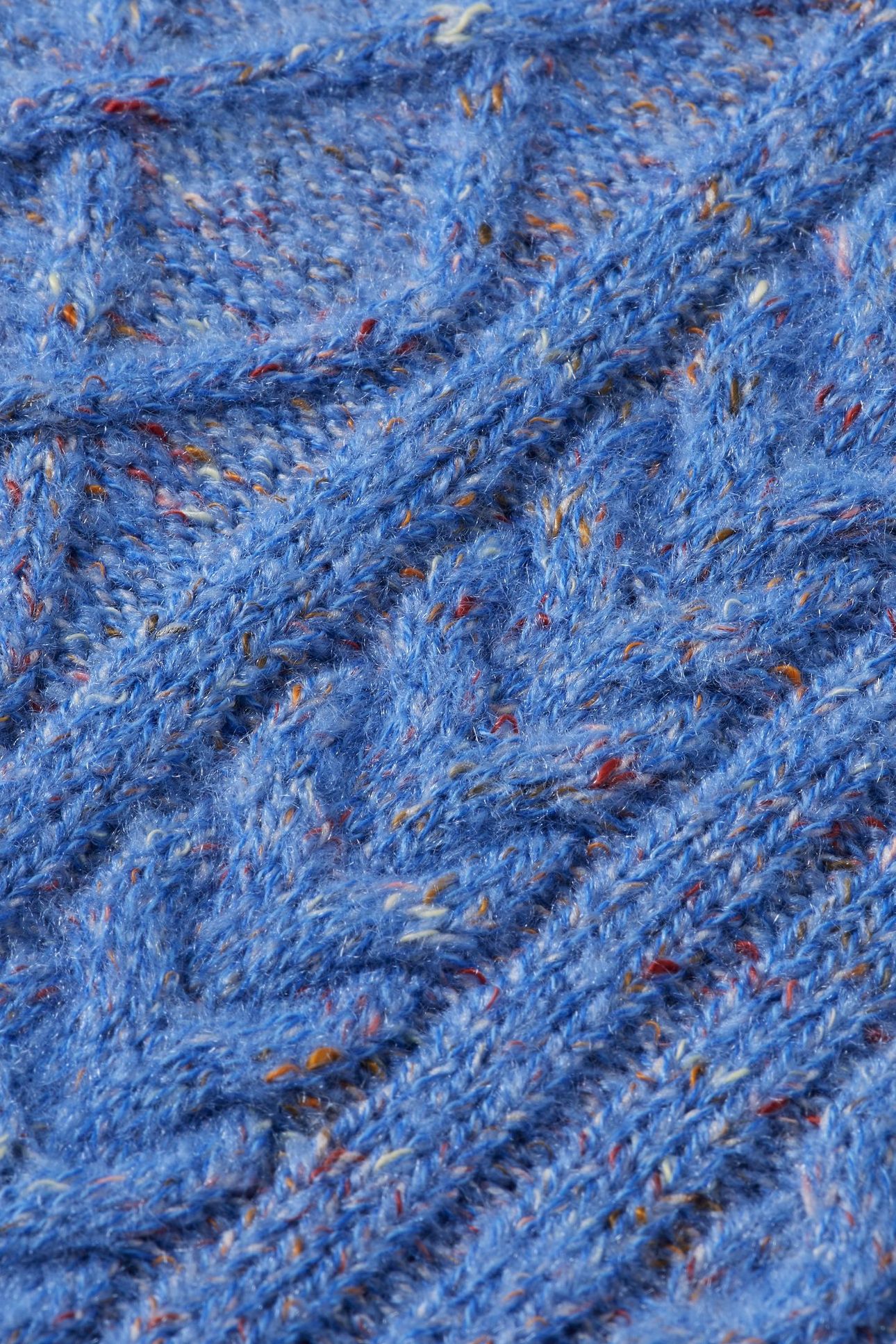 BOY REGULAR-FIT CABLE-KNITTED PULLOVER FADED DENIM MELANGE 3
