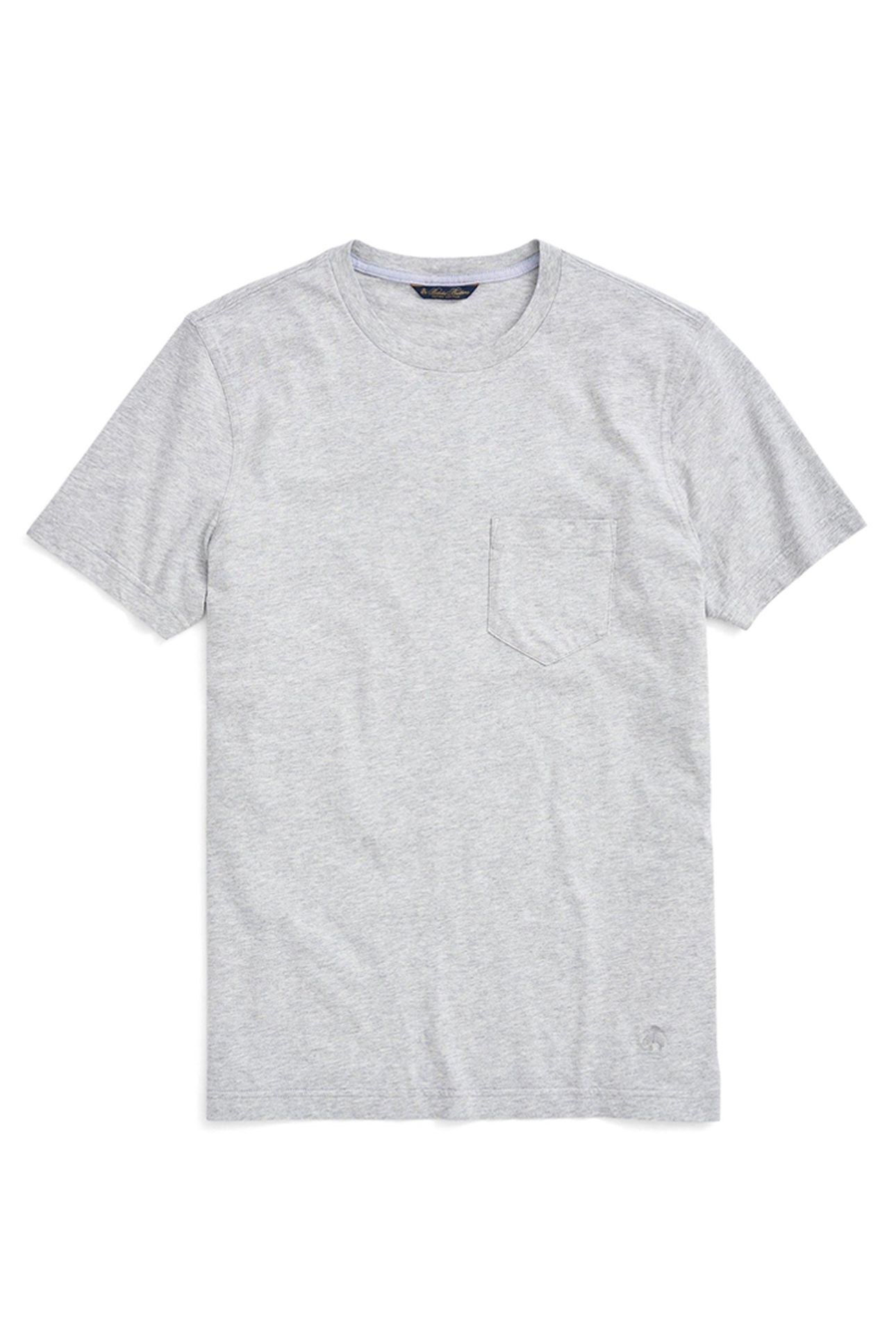 SUPIMA CREWNECK COTTON T-SHIRT GREY 5