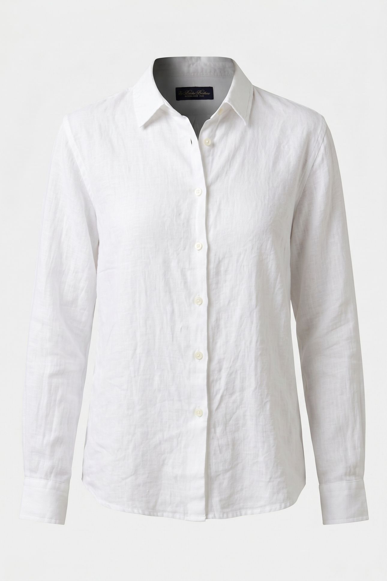 LINEN PLAIN OVERSHIRT WHITE 4