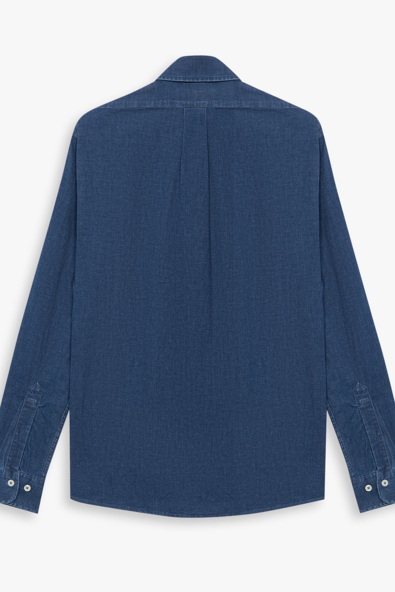CLASSIC COLLAR DENIM SHIRT BLUE 3