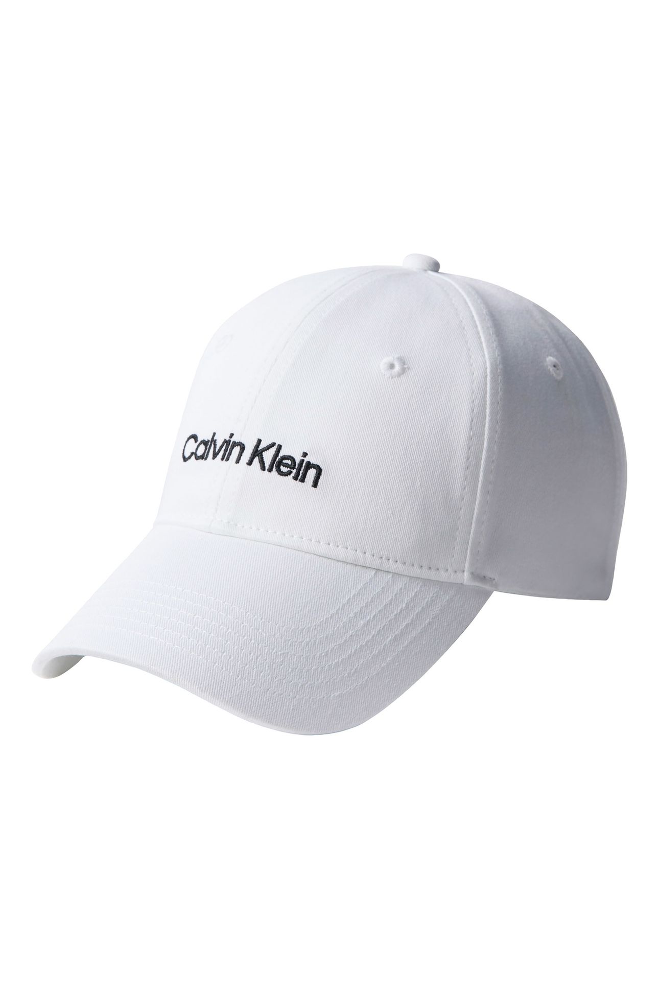 LOGO EMBROIDERY BASEBALL CAP BRIGHT WHITE 1