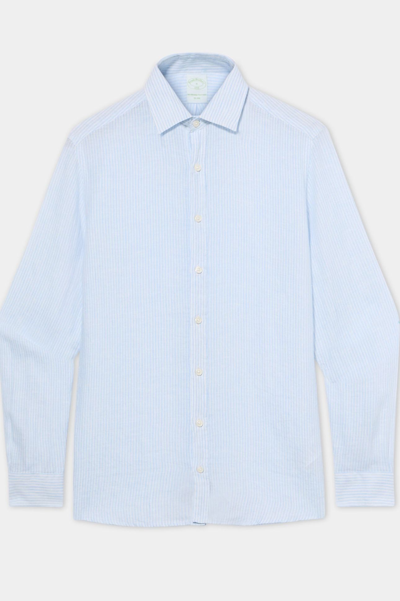 CLASSIC COLLAR SHIRT LINEN LIGHT BLUE 3