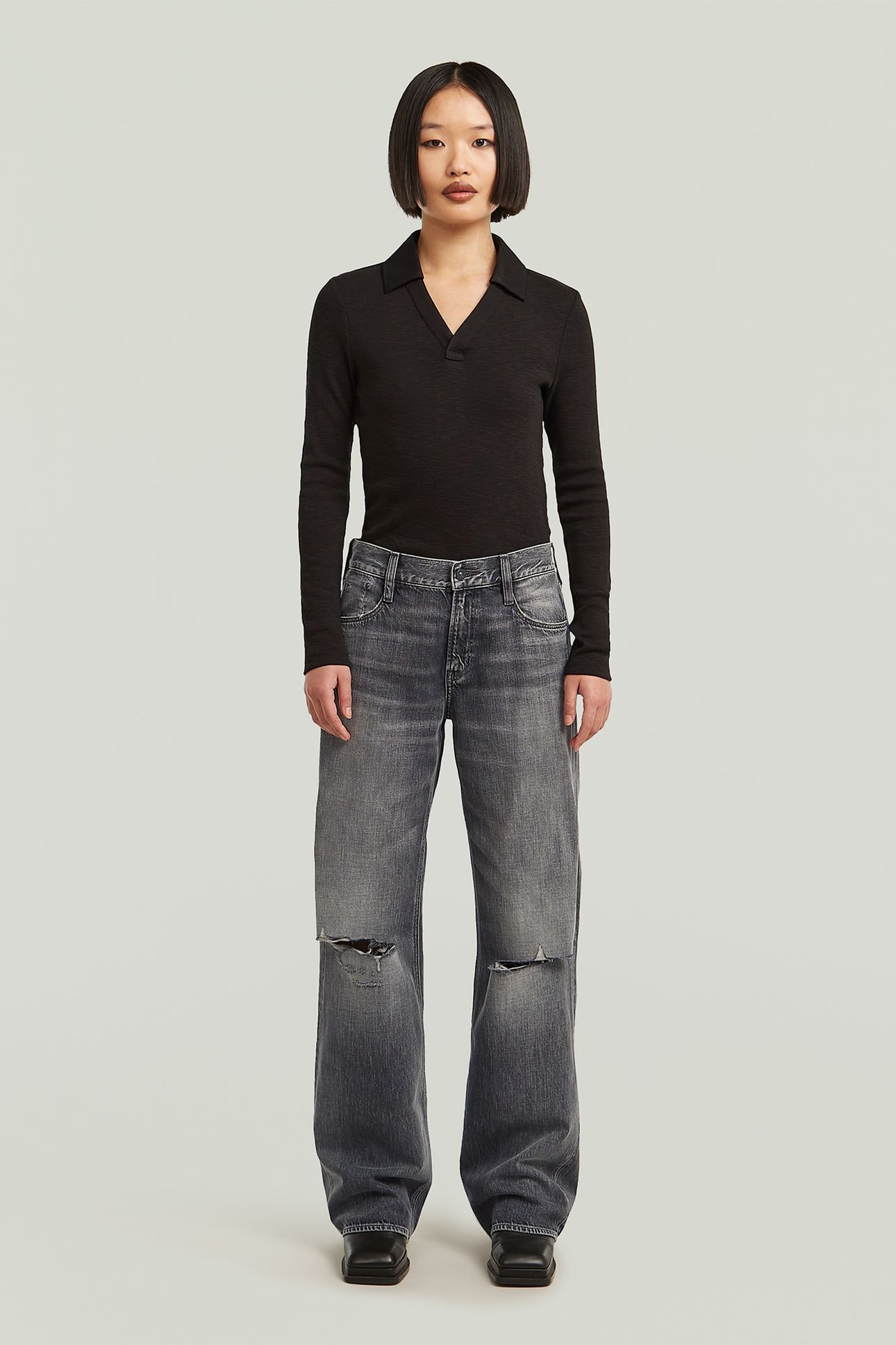 JUDEE LOOSE  JEANS GREY 3