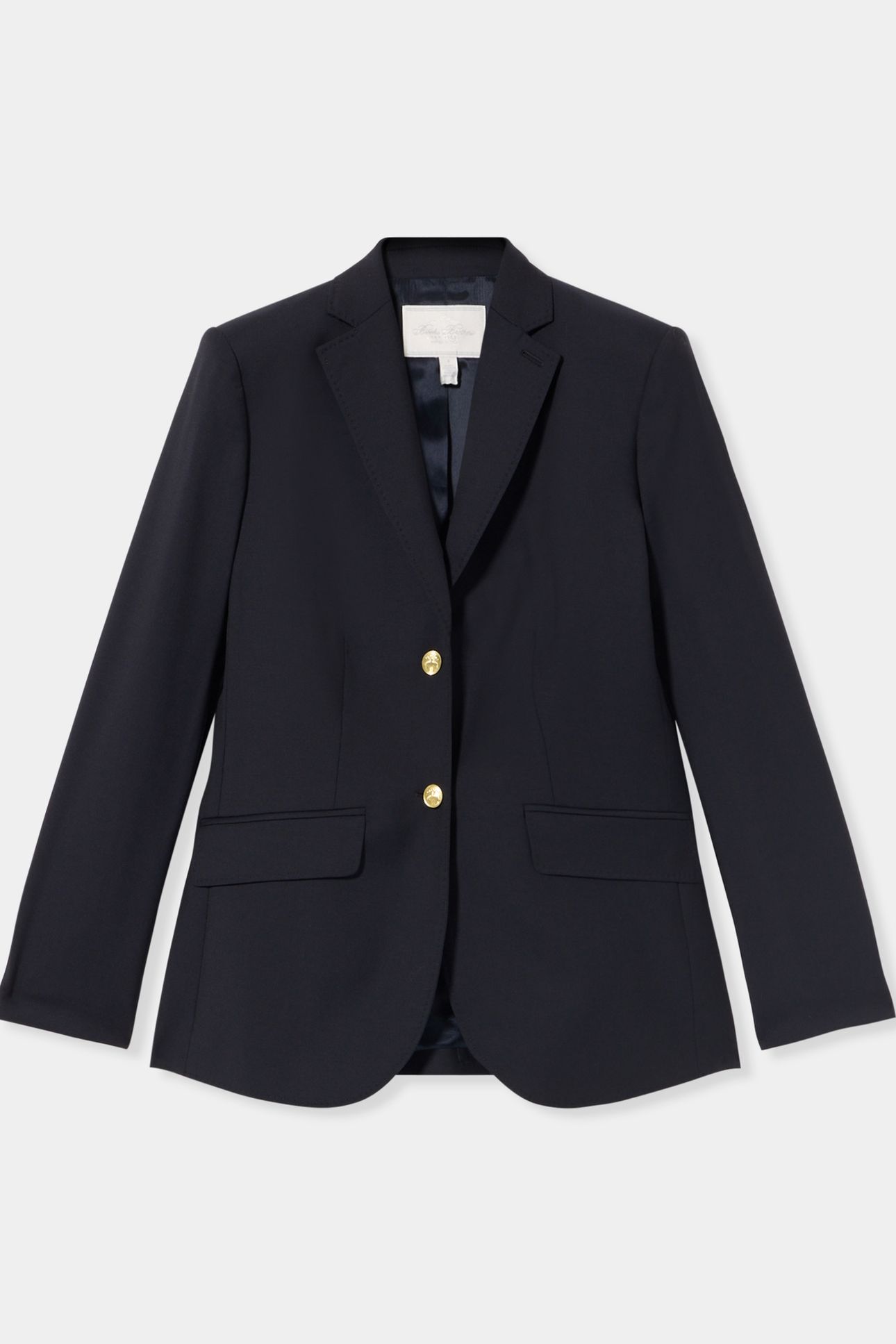 WOOL BLAZER WITH GOLD SHANK BUTTONS NAVY 4
