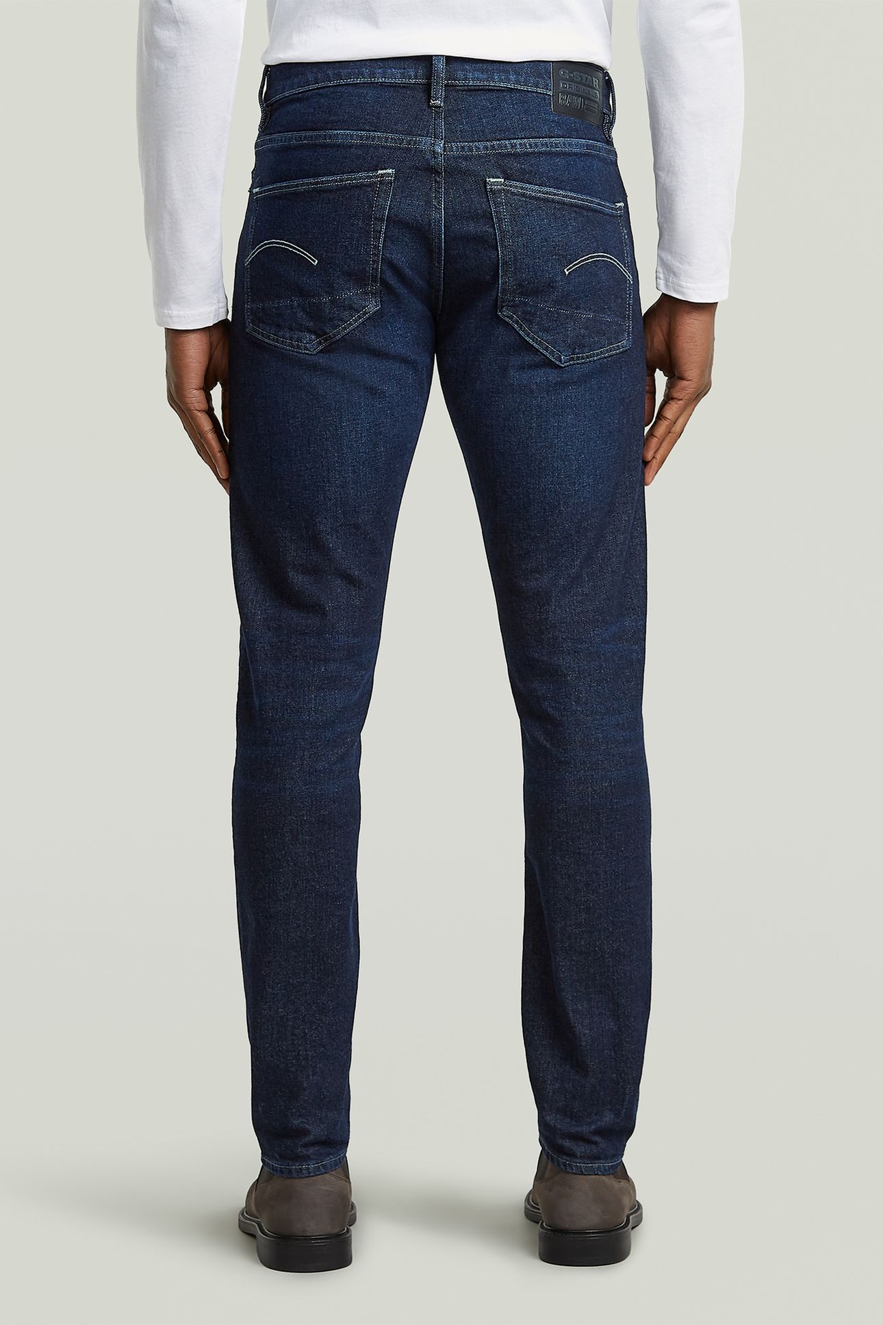 3301 SLIM JEANS DARK BLUE 2