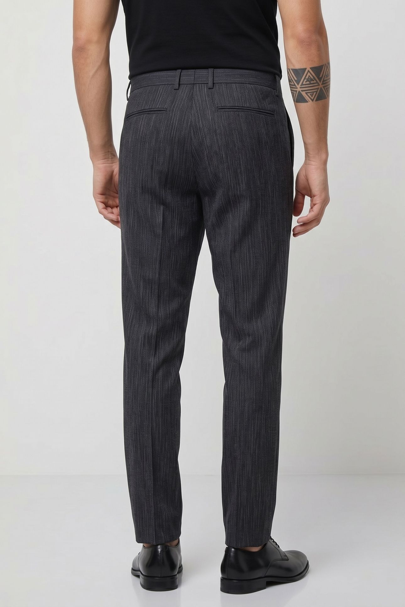 MERCER SLIM FIT PANTS WITH WELT HIP POCK EBONY 2