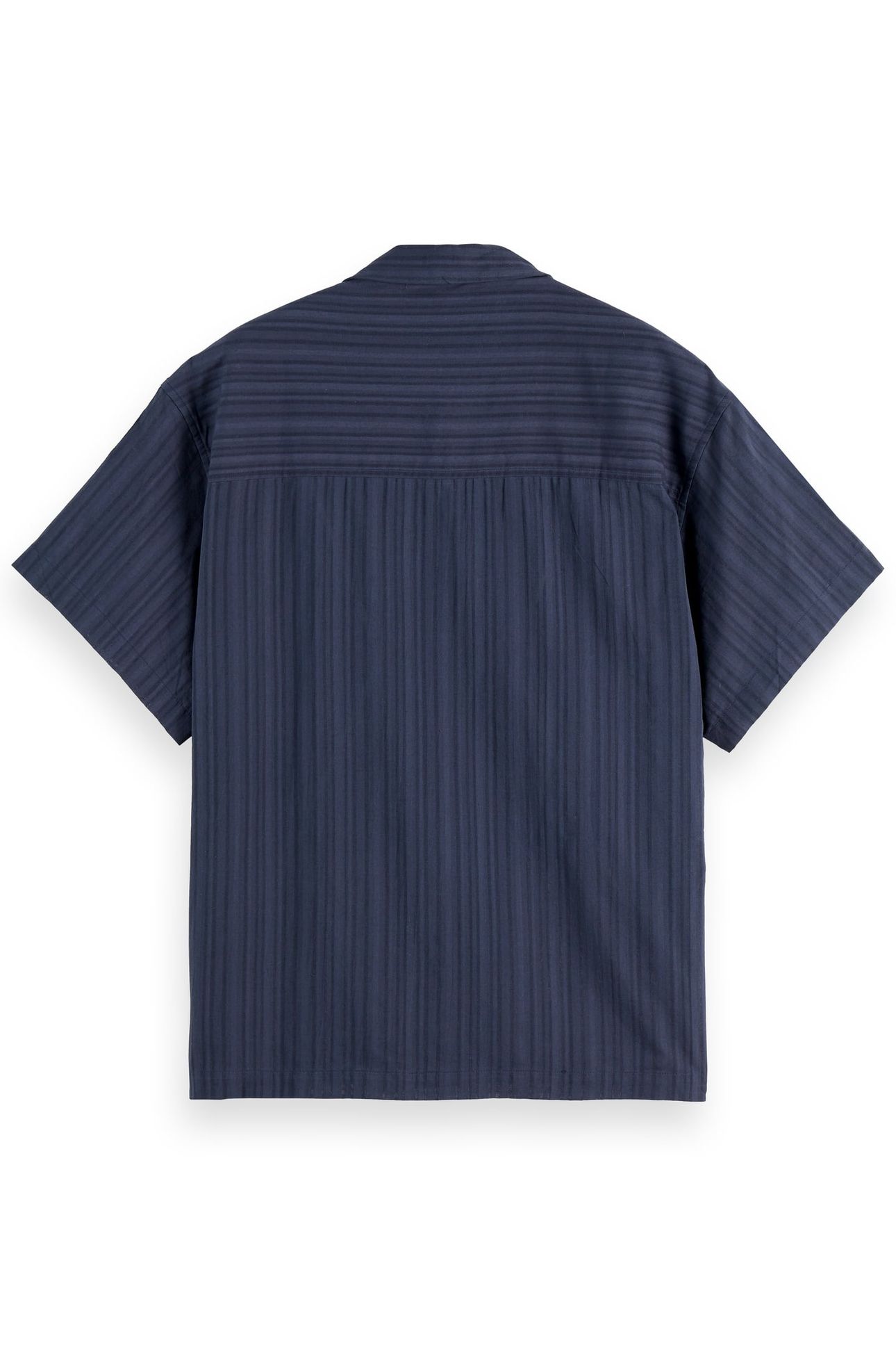 STRUCTURED-STRIPE SHORT-SLEEVED SHIRT SKY CAPTAIN 5