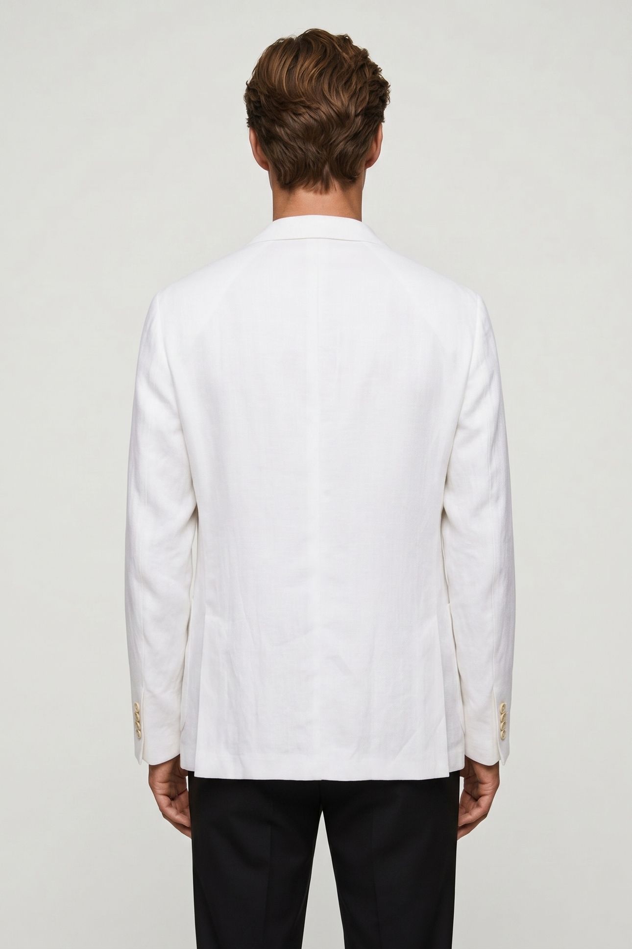 JACKET REGULAR LINING LINEN WHITE 2