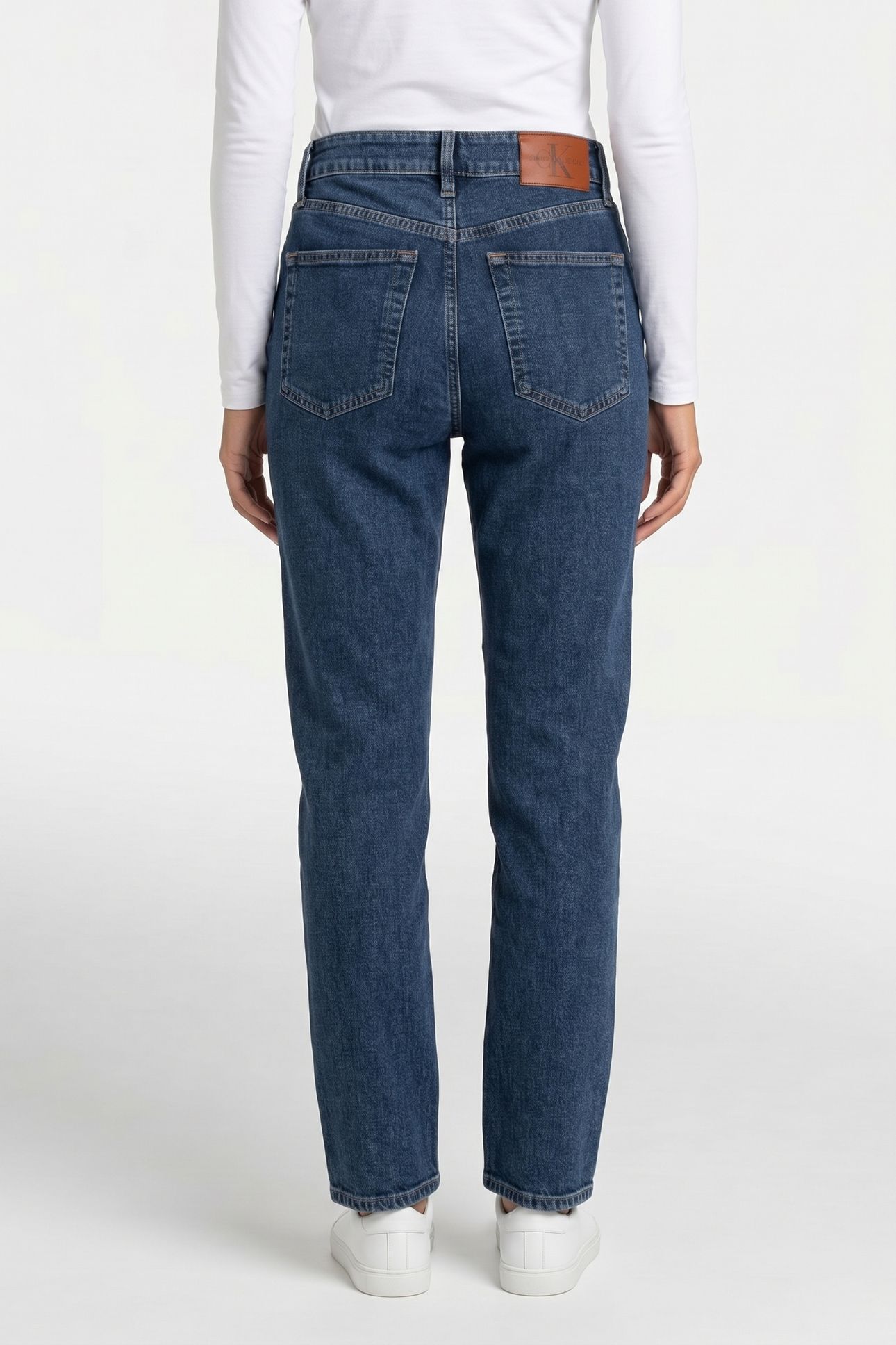 EU HIGH RISE STRAIGHT JEANS DESTROYED SEA 2