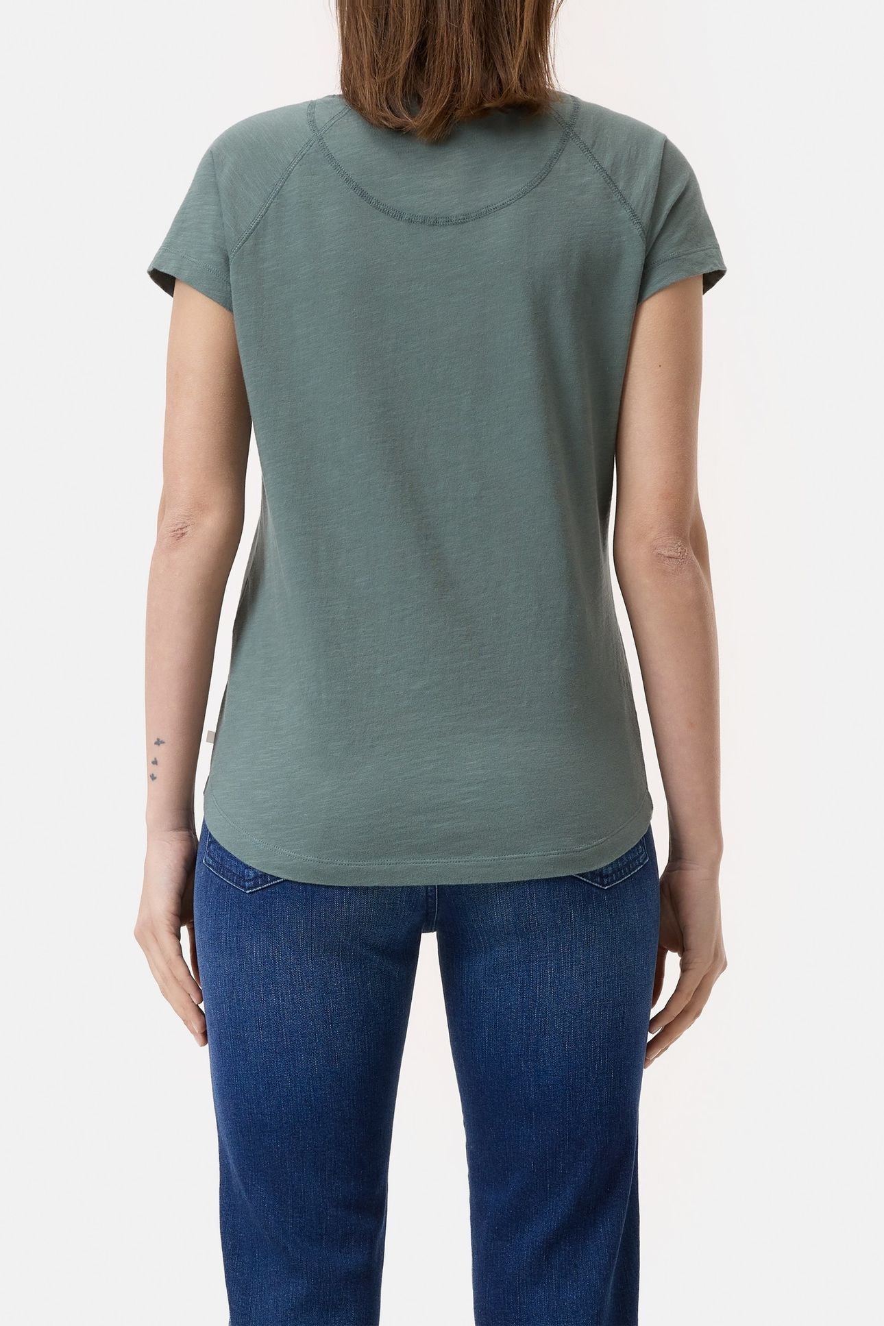 T SHIRT RAGLAN FADED GREEN 2