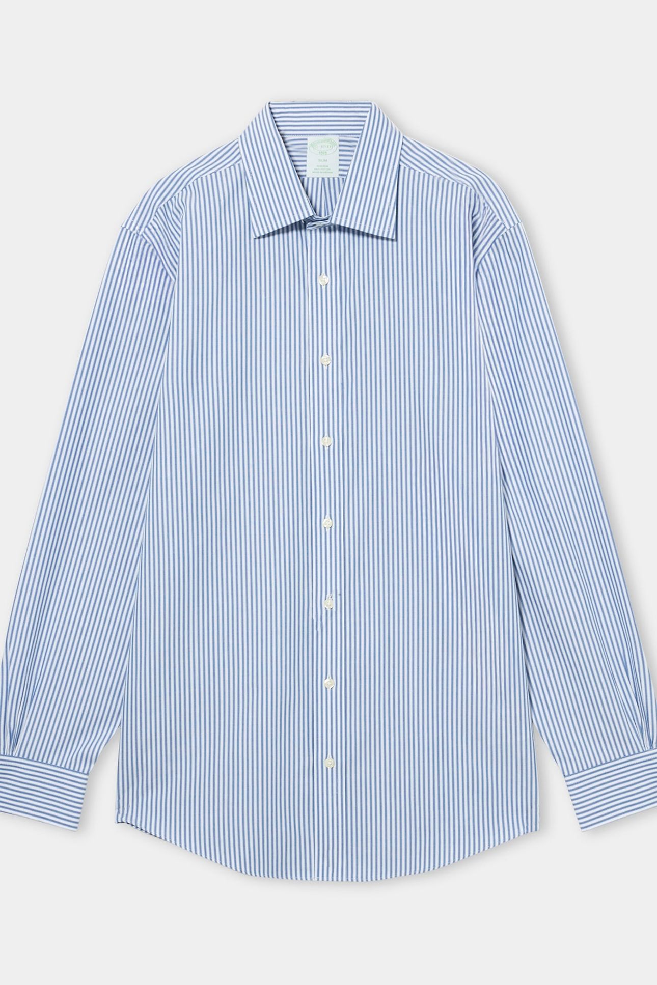NON-IRON SLIM FIT SHIRT WITH AINSLEY COLLAR NAVY 3