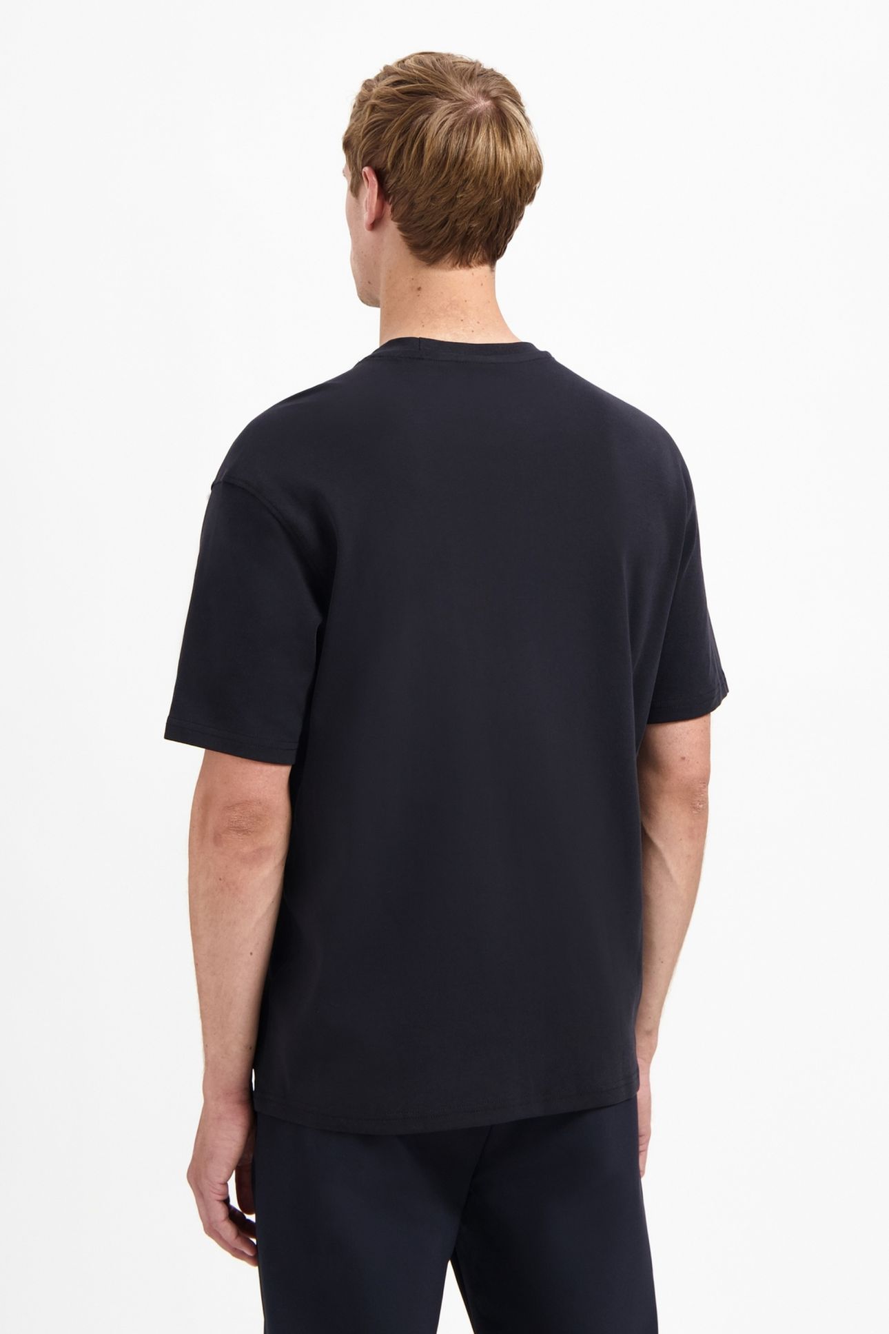 T-SHIRT CREWNECK SOLID HEAVY INTERLOCK BLACK 3