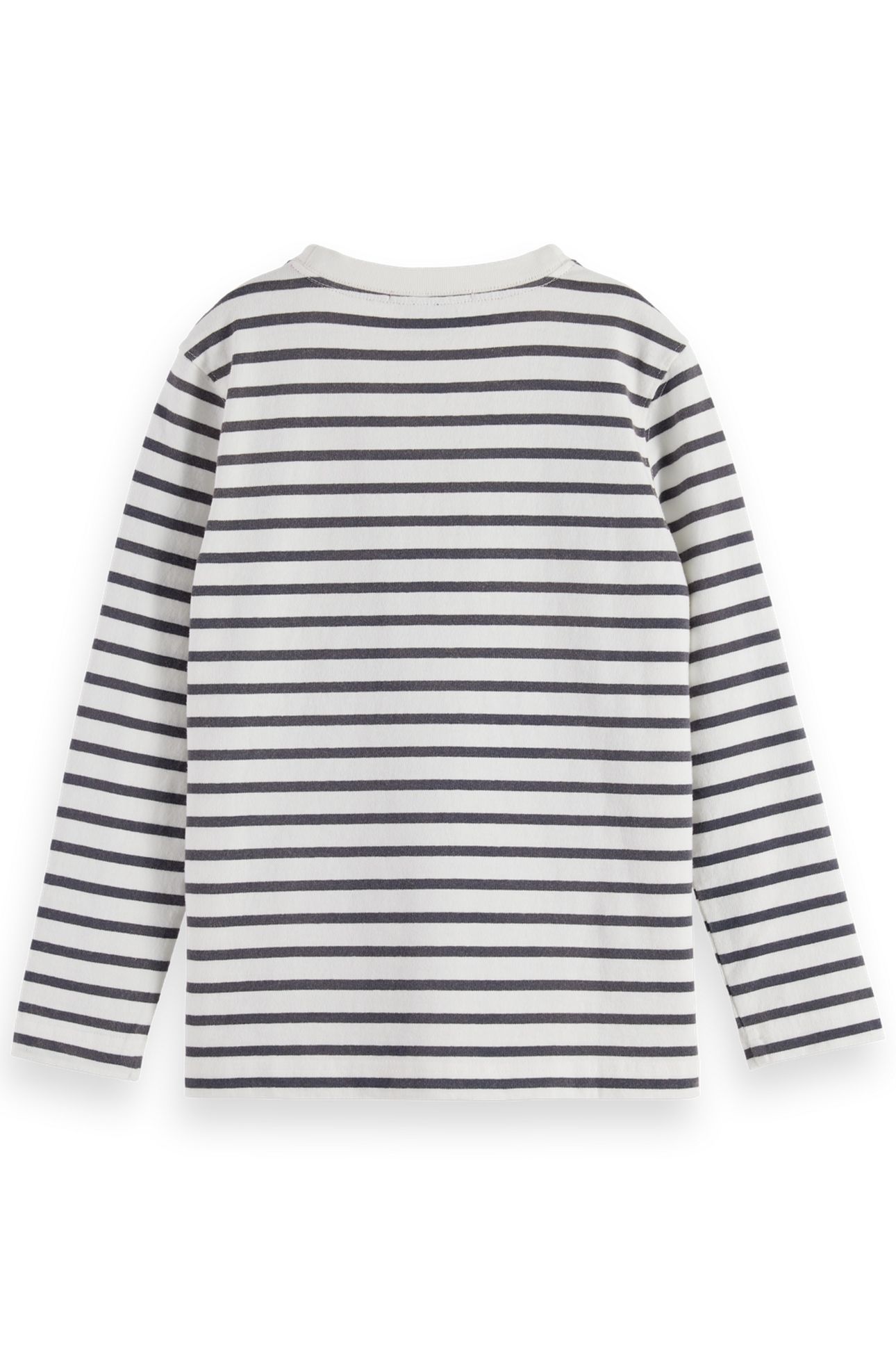 BOY DENIM WASHED STRIPED BRETON T-SHIRT BLUE WHITE STRIPE 2