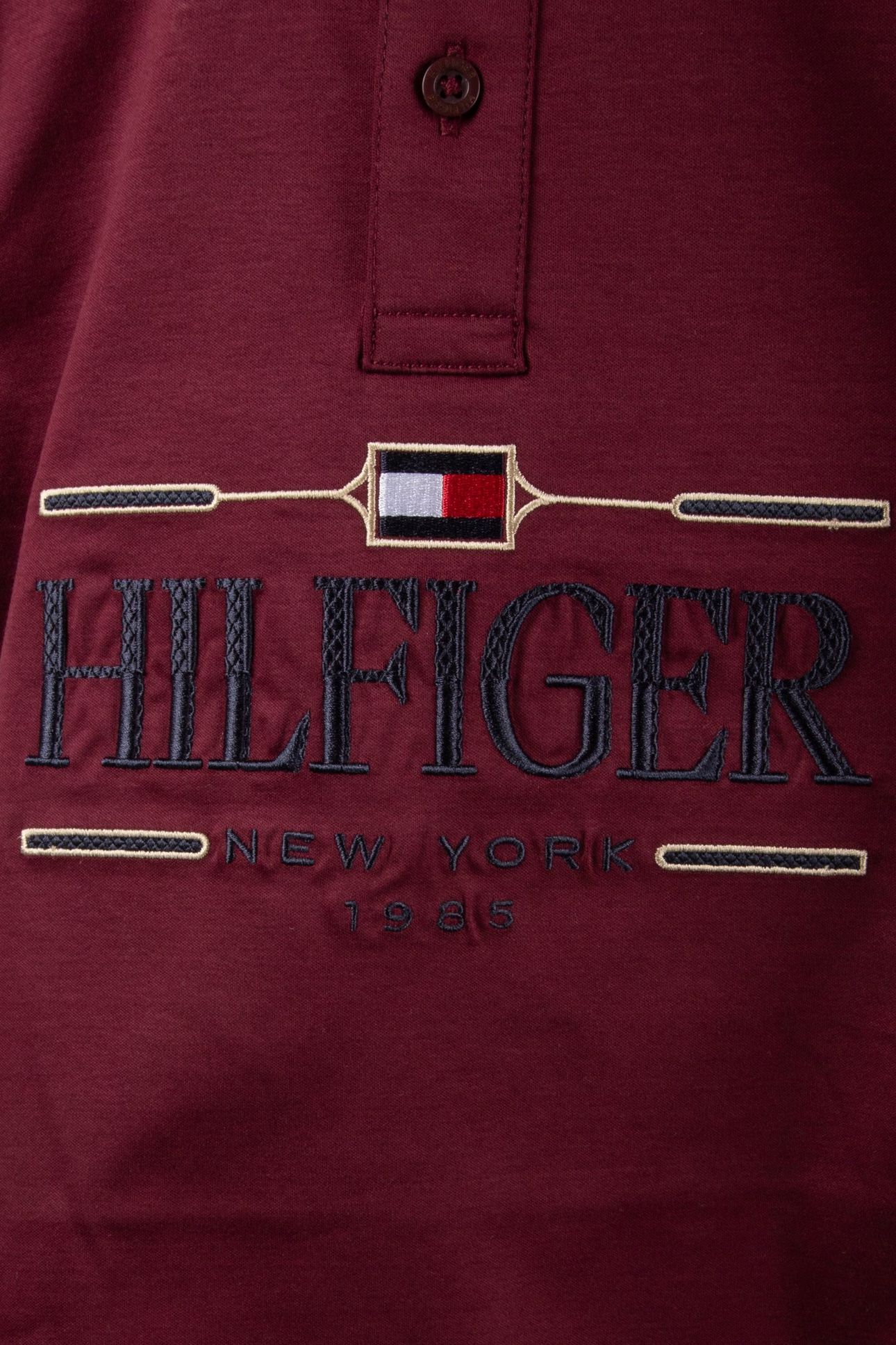BOYS TOMMY ICONS POLO DEEP ROUGE 4