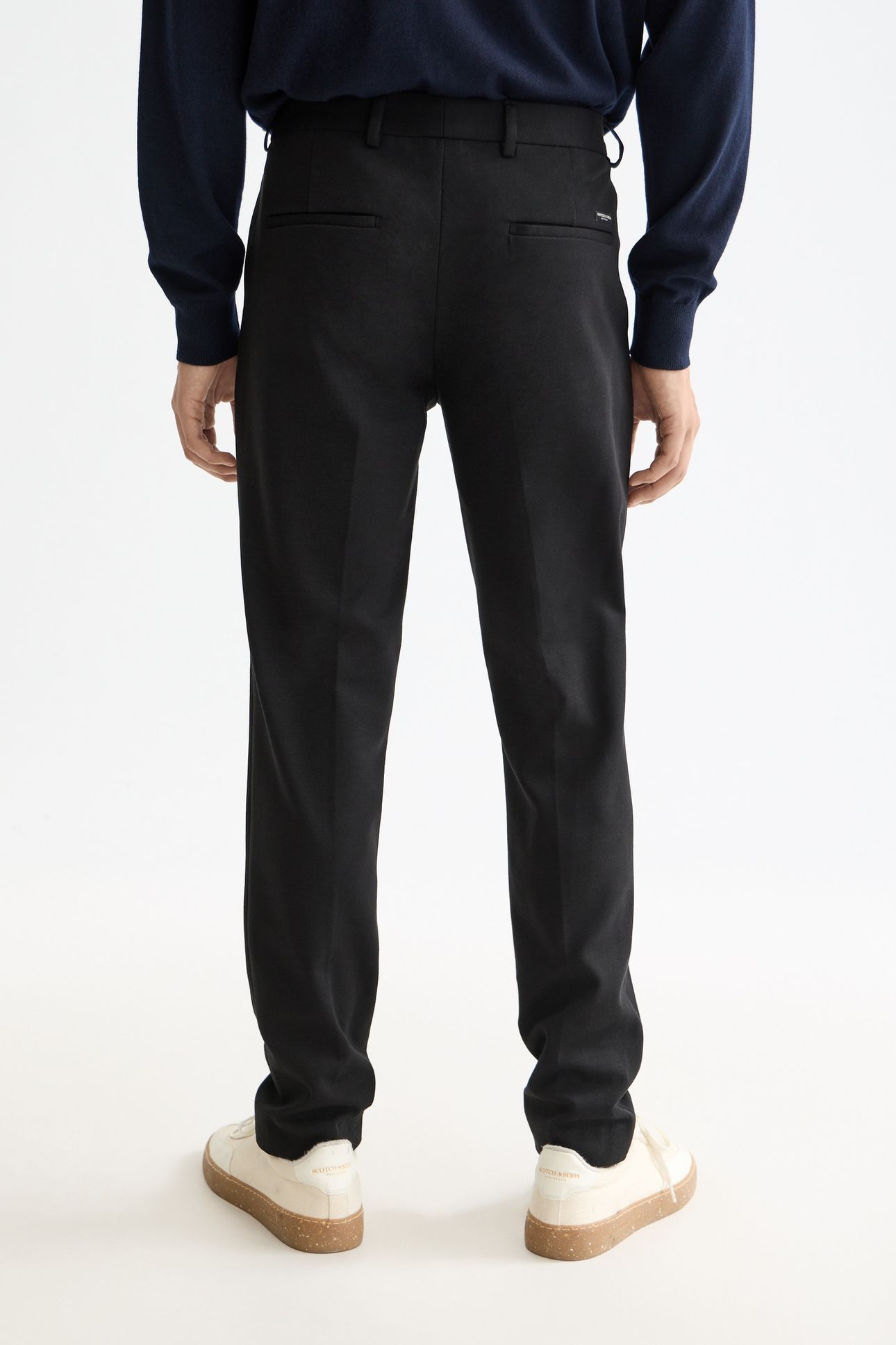 CORE - MOTT - TAILORED KNITTED YARN DYED CHINO BLACK 2