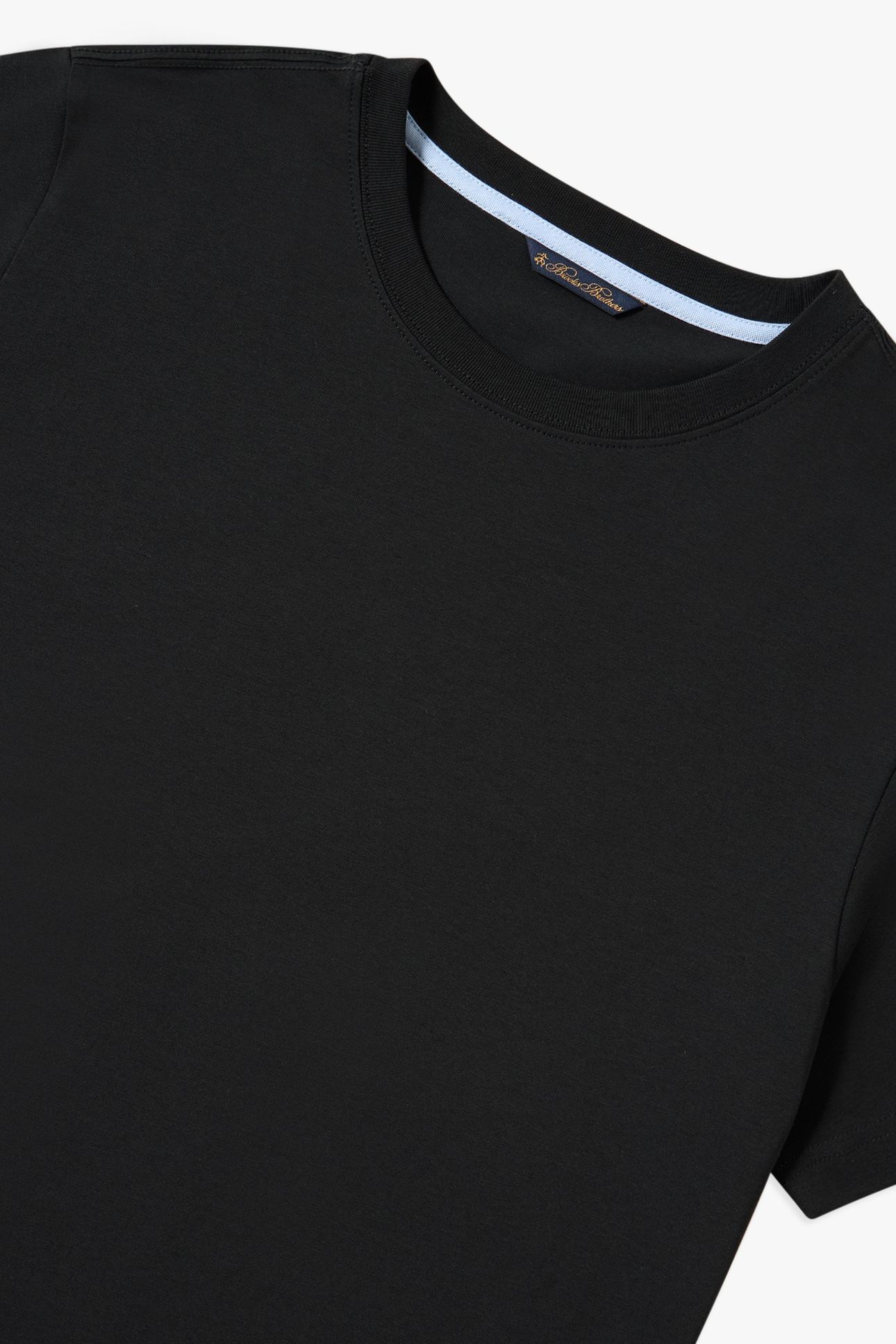 BLACK COTTON CREWNECK T-SHIRT BLACK 4