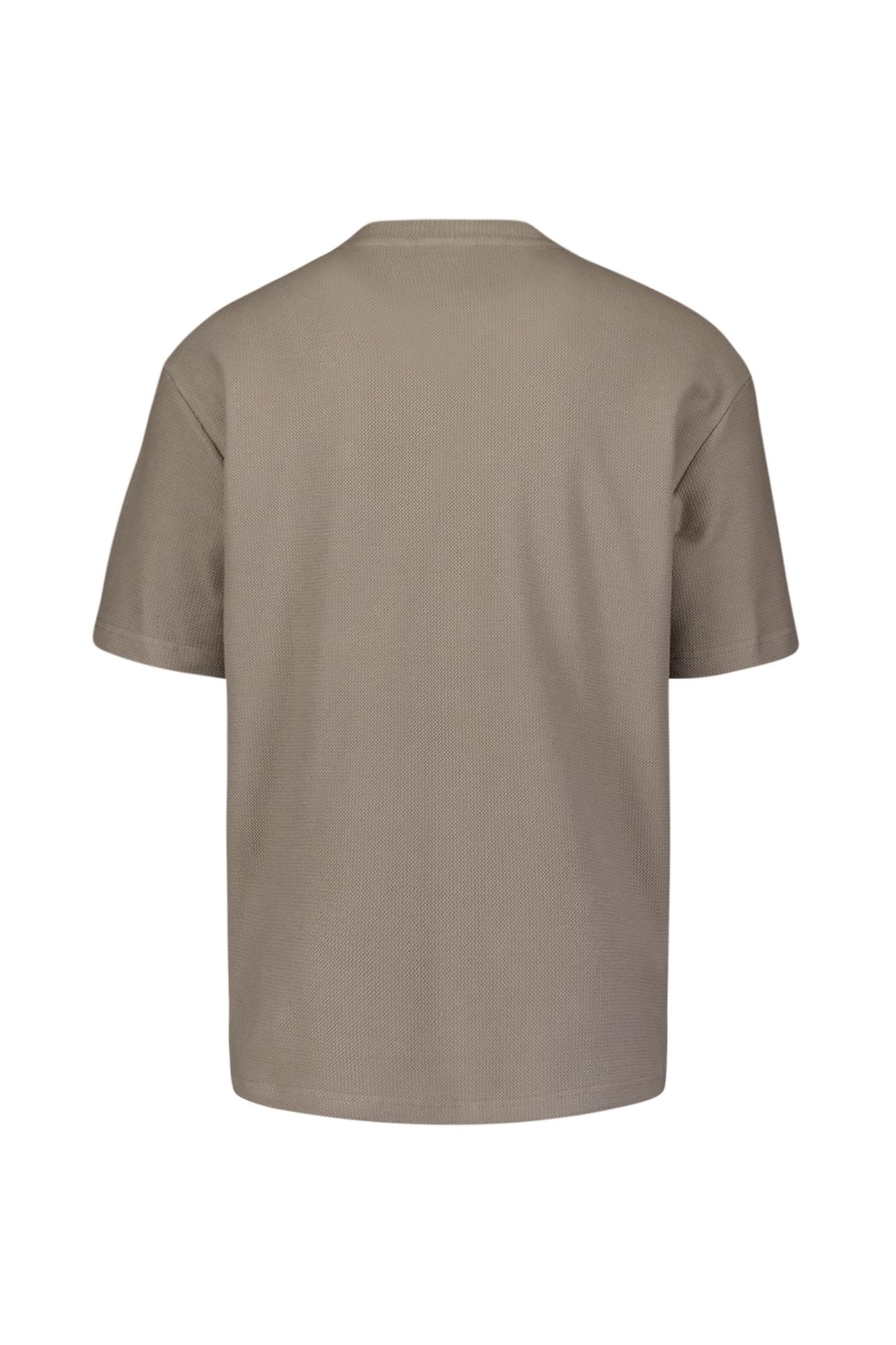 T-SHIRT CREWNECK SOLID JACQUARD CLAY 4