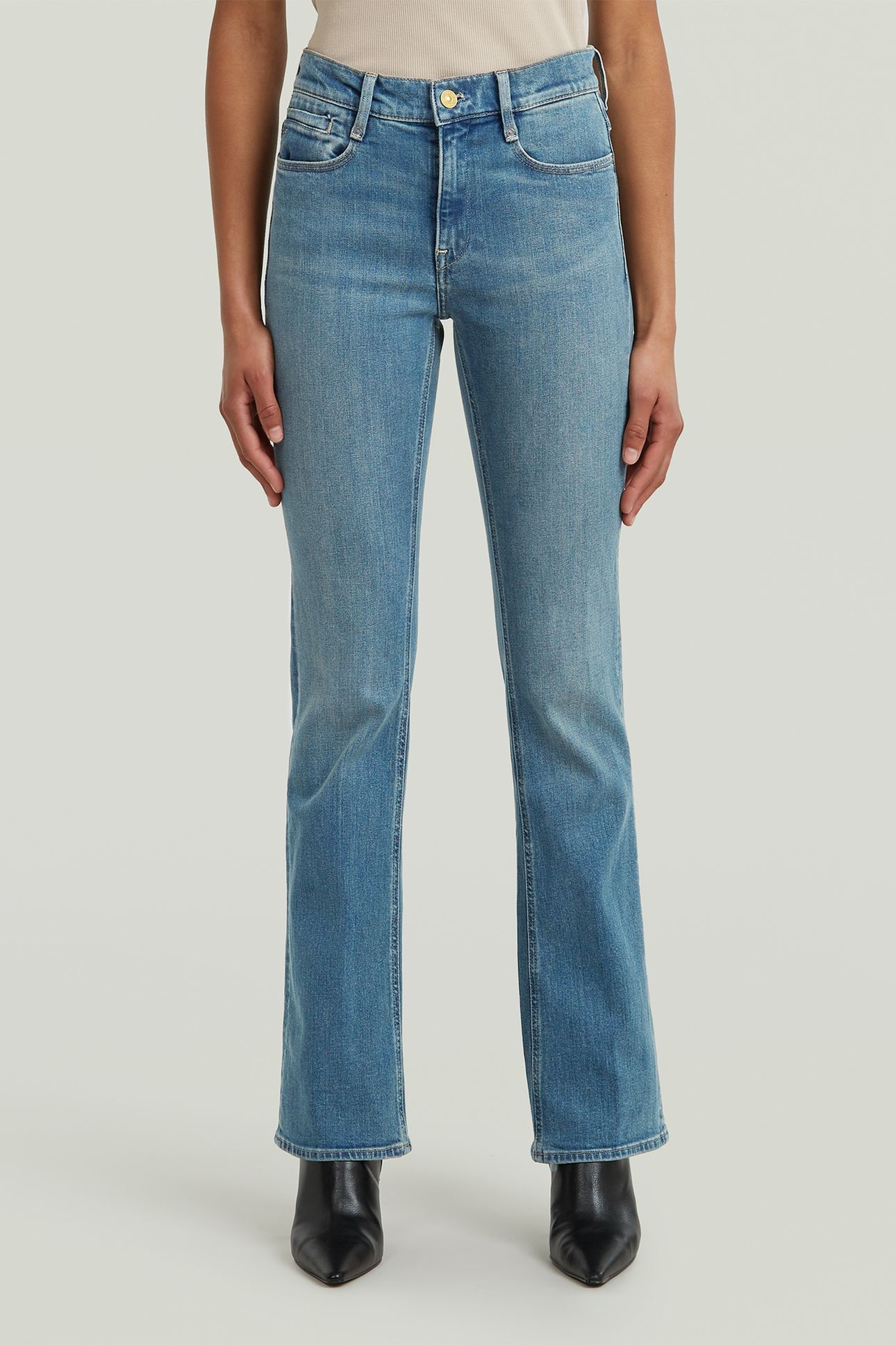 NOXER BOOTCUT JEANS MEDIUM BLUE 1