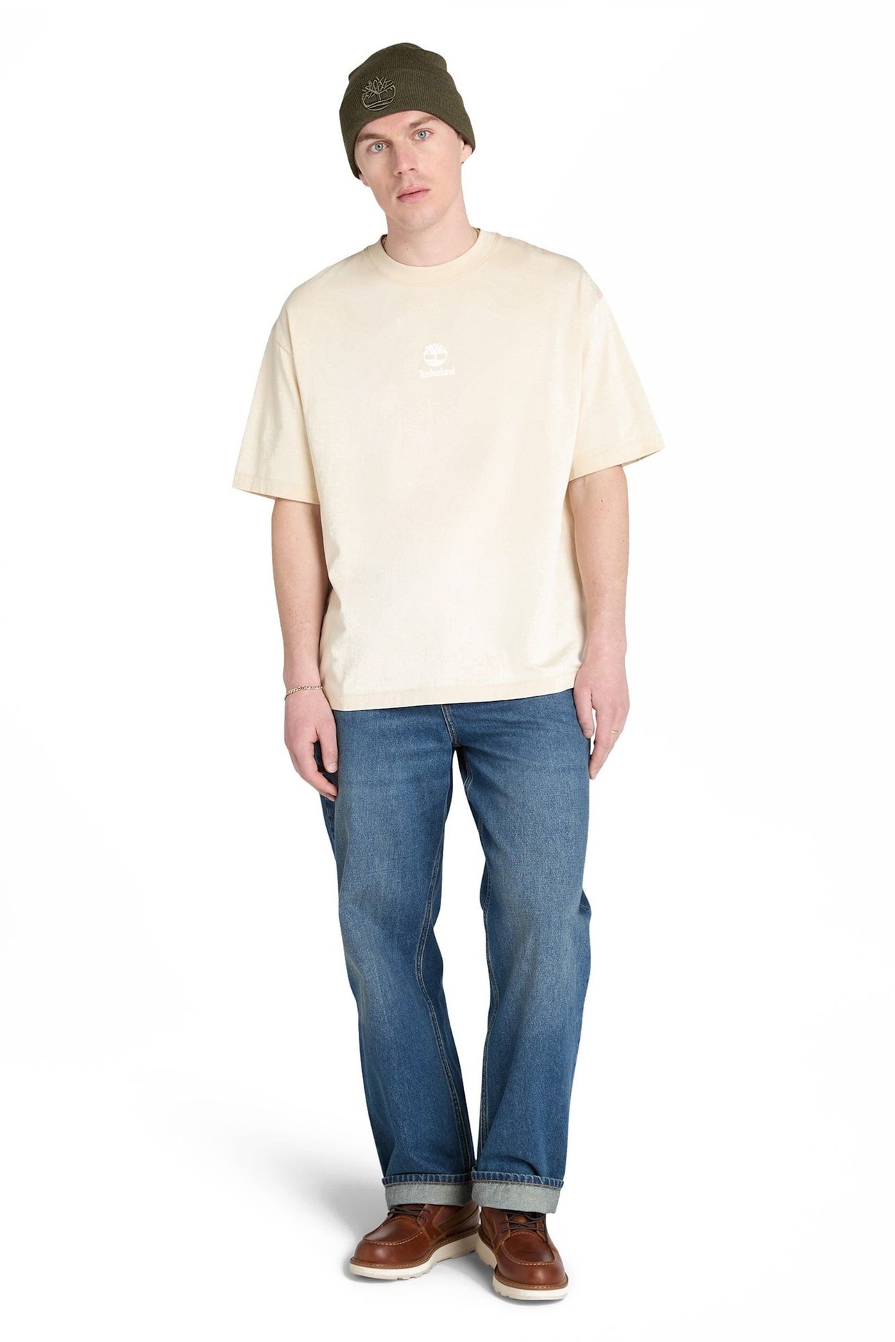 HAMPTHON TONAL STACK LOGO TEE ANGORA 2