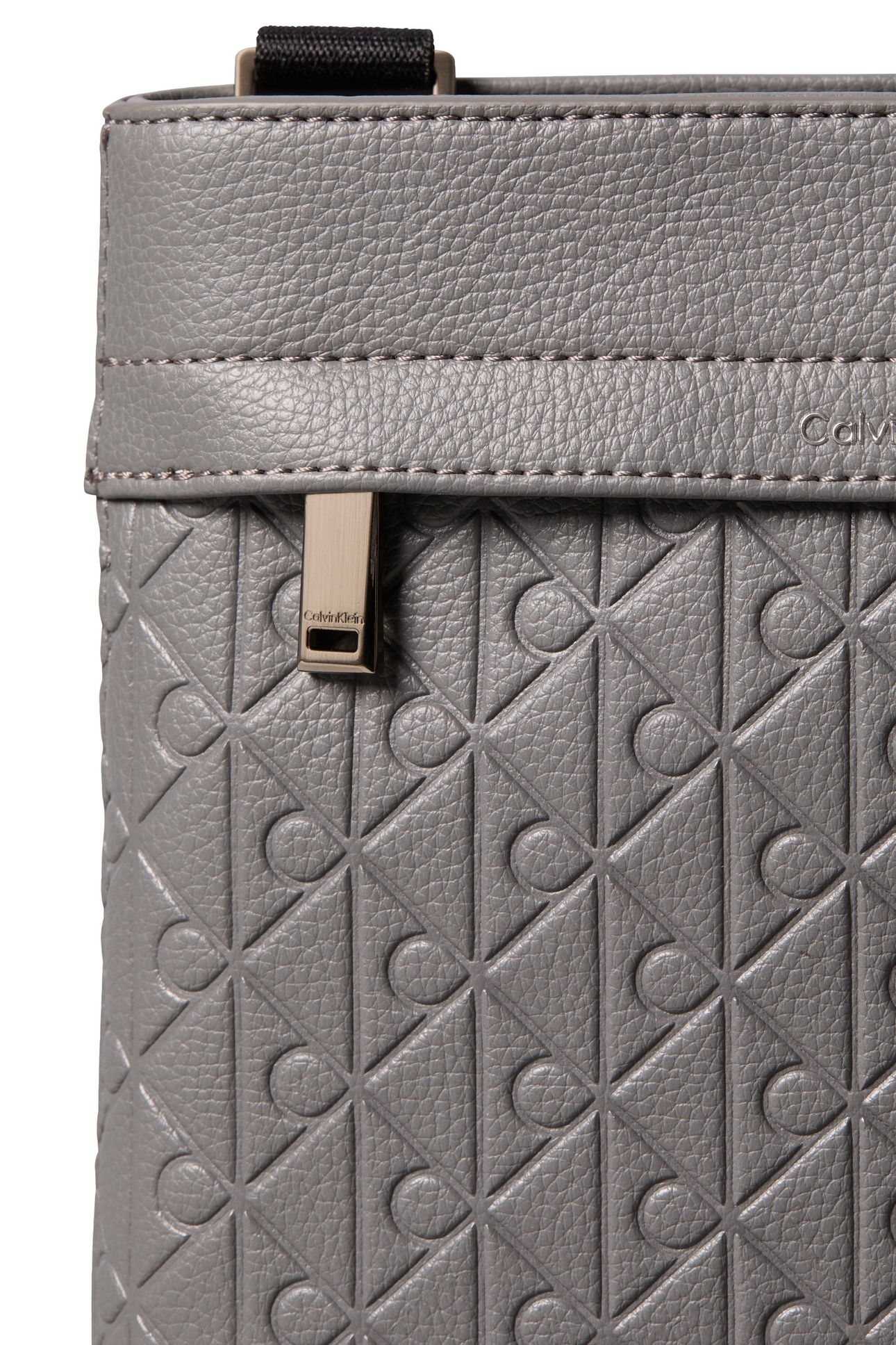 EMBLEM EMBOSS SLING BAG CHARCOAL GRAY 5