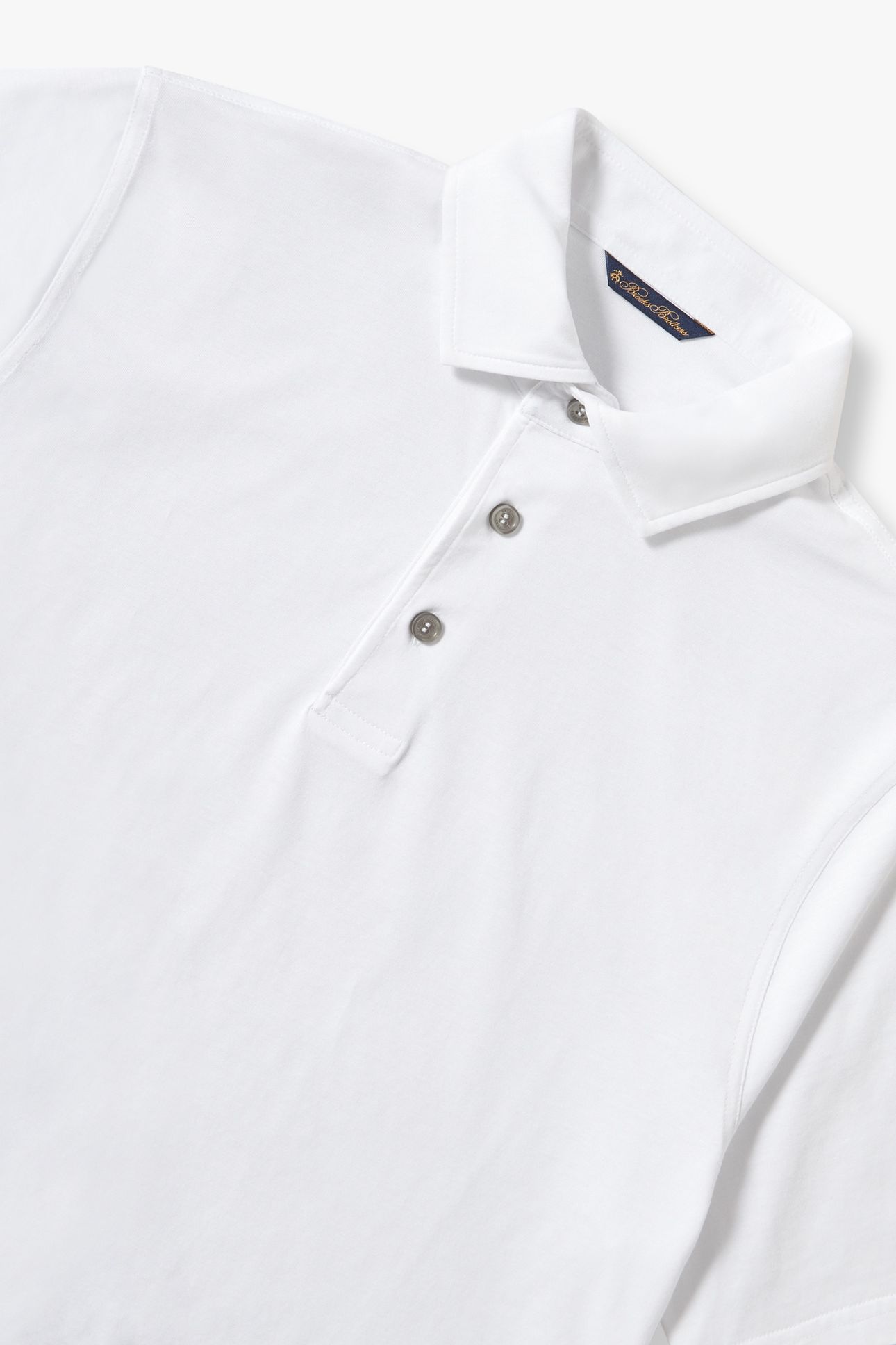 WHITE COTTON POLO SHIRT WHITE 4
