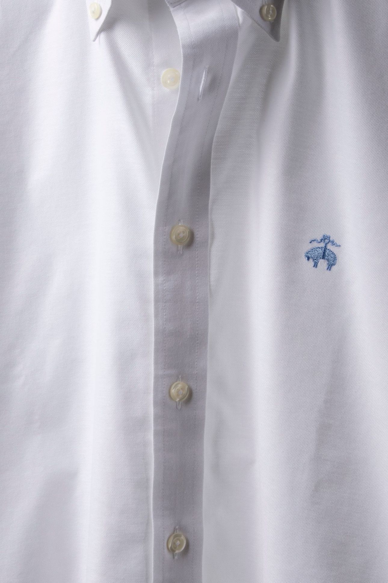NON-IRON OXFORD STRETCH SOLIDS REGULAR OPEN WHITE 6
