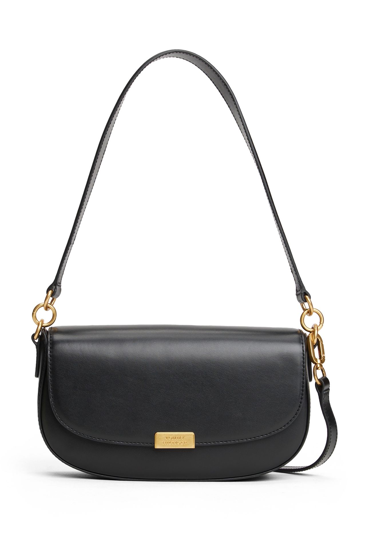 ICONIC LEATHER CROSSBODY BAG BLACK 1