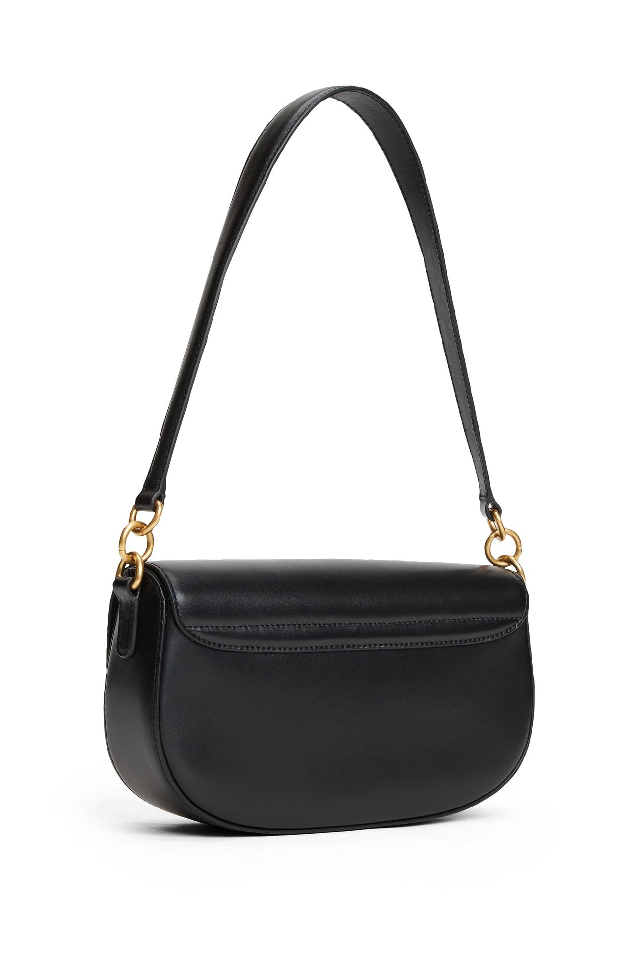 ICONIC LEATHER CROSSBODY BAG BLACK 2