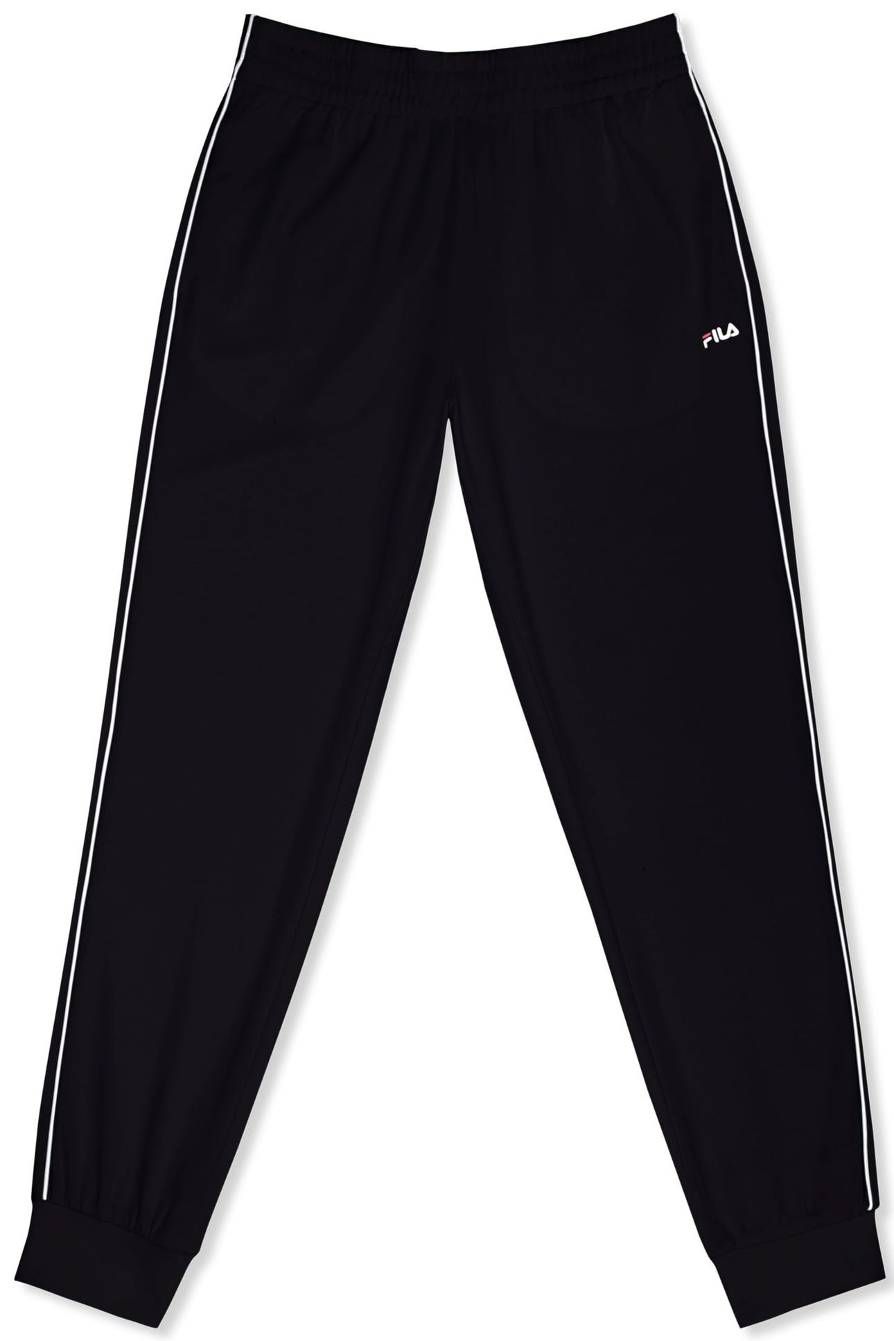 SAGANO REGULAR TRACK PANTS BLACK-BRIGHT WHITE 4