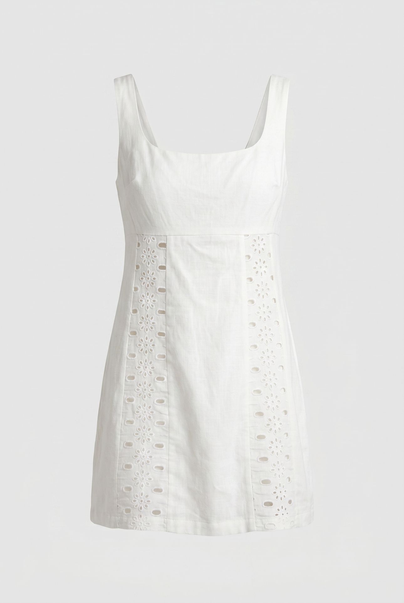 MINI BRODERIE DRESS IVORY 3