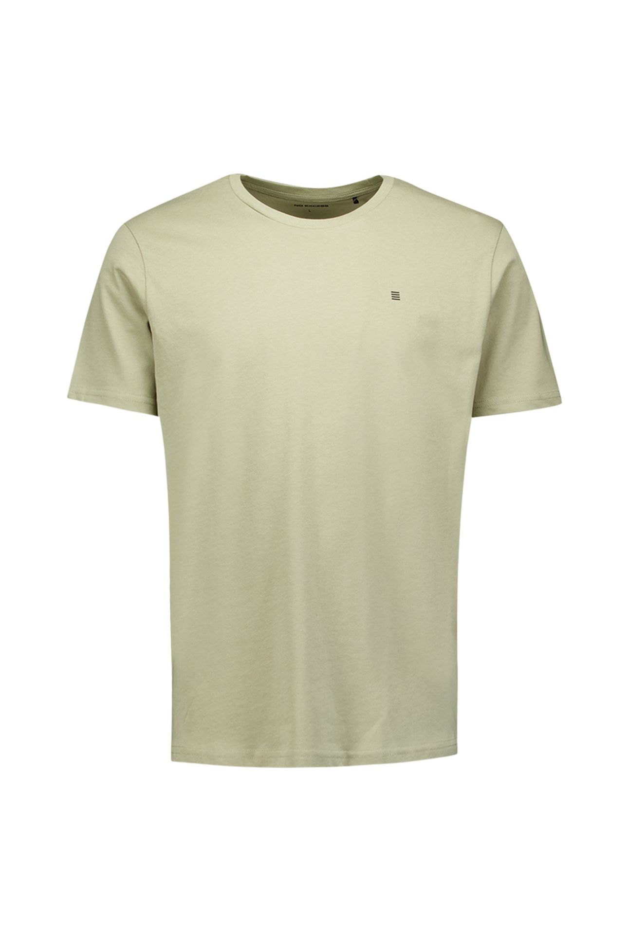 T-SHIRT CREWNECK SOLID BASIC LIGHT MOSS 5