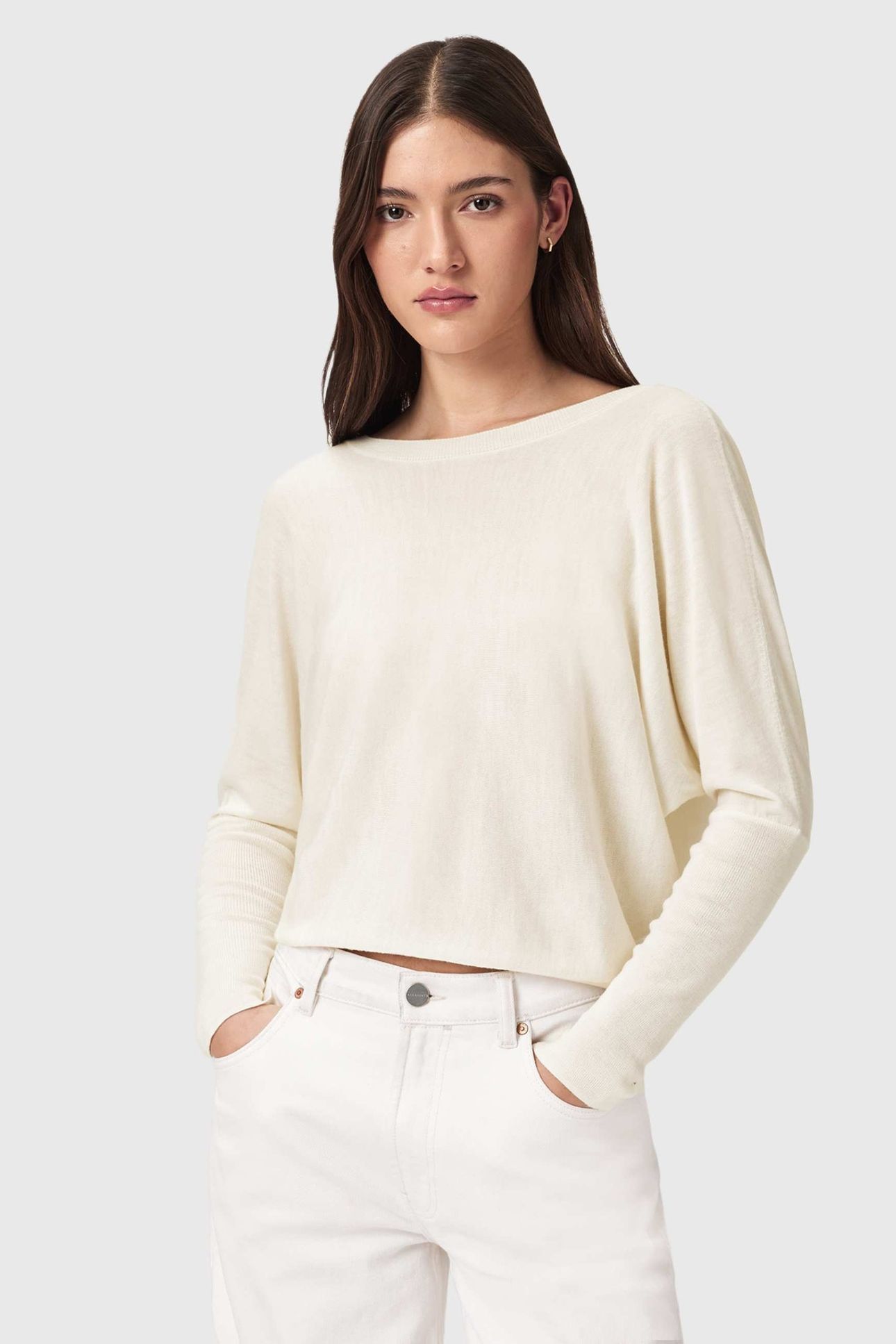 JULIEANA WRAP JUMPER CHALK WHITE 2