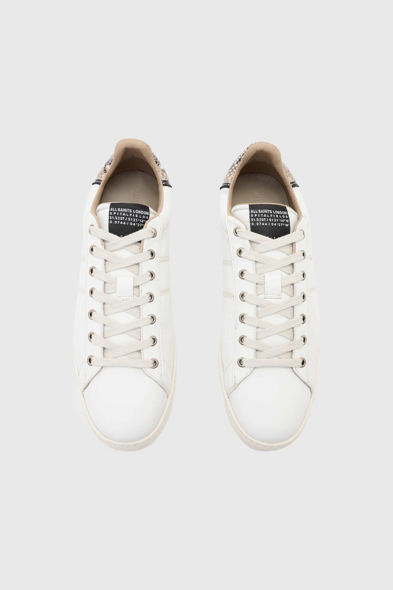 LEON LTHR LOW TOP WHITE/BLACK 4