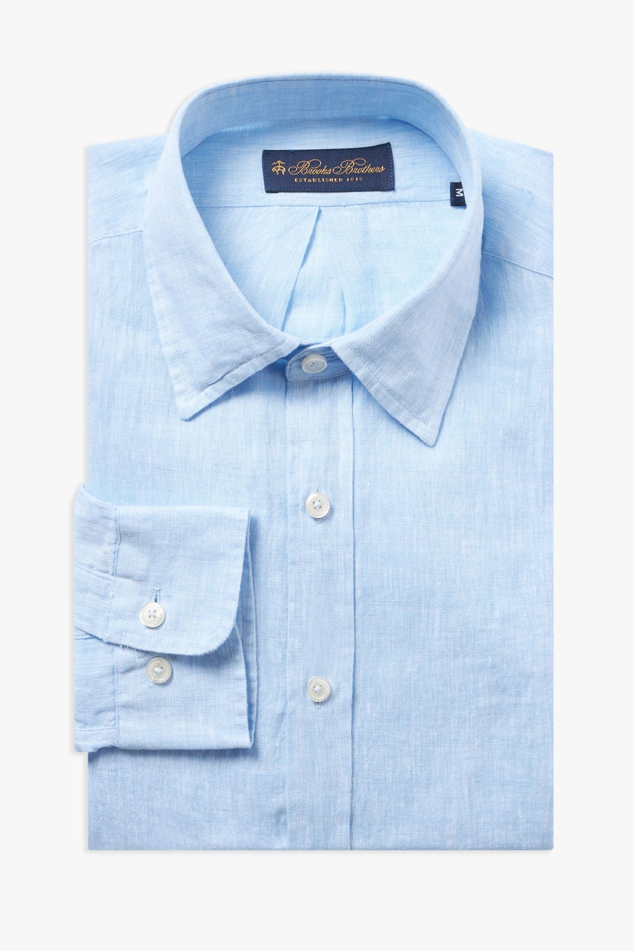 CLASSIC COLLAR SHIRT LINEN LIGHT BLUE 2