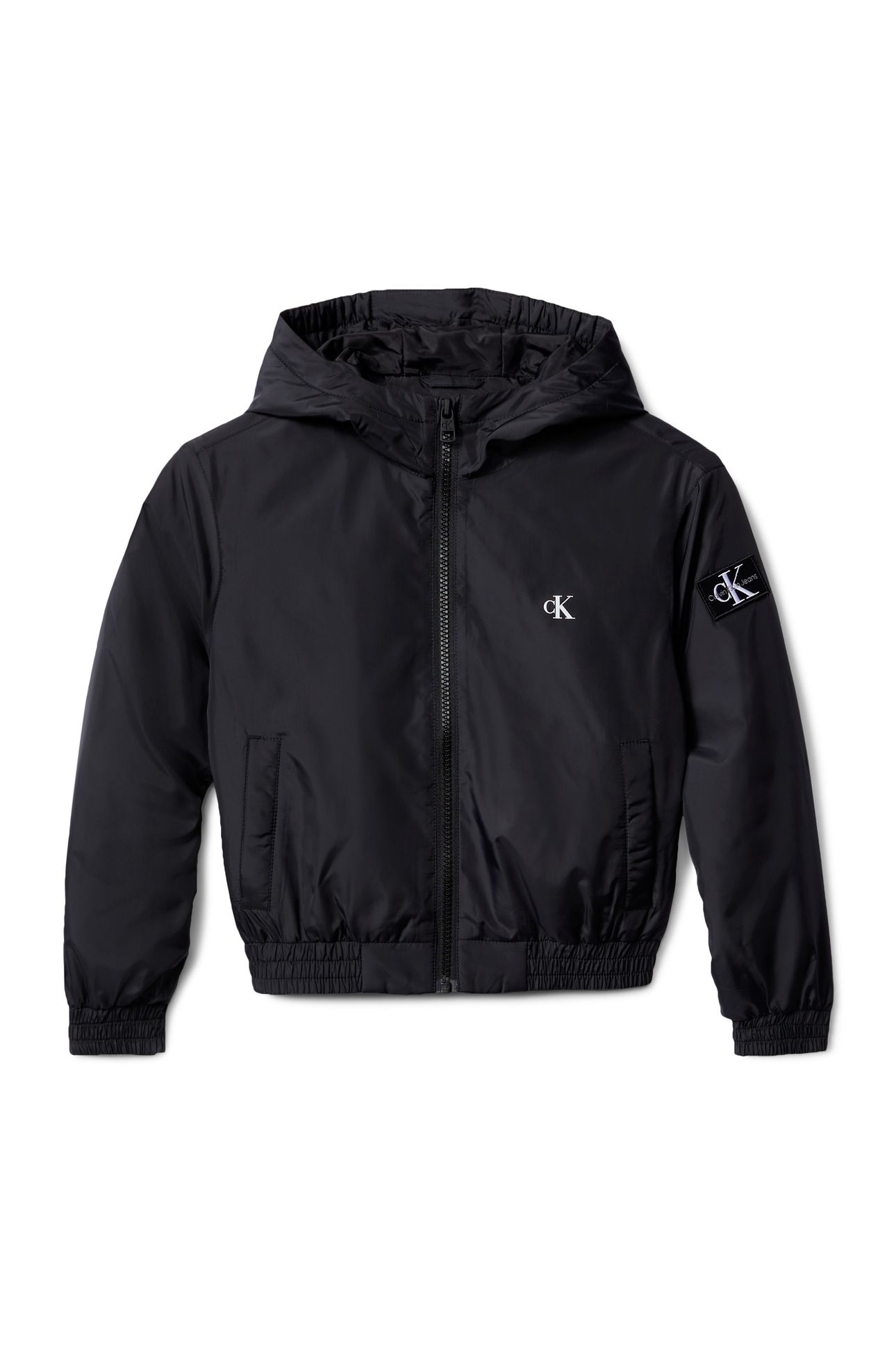 BOYS PADDED HOODED JACKET BLACK 4