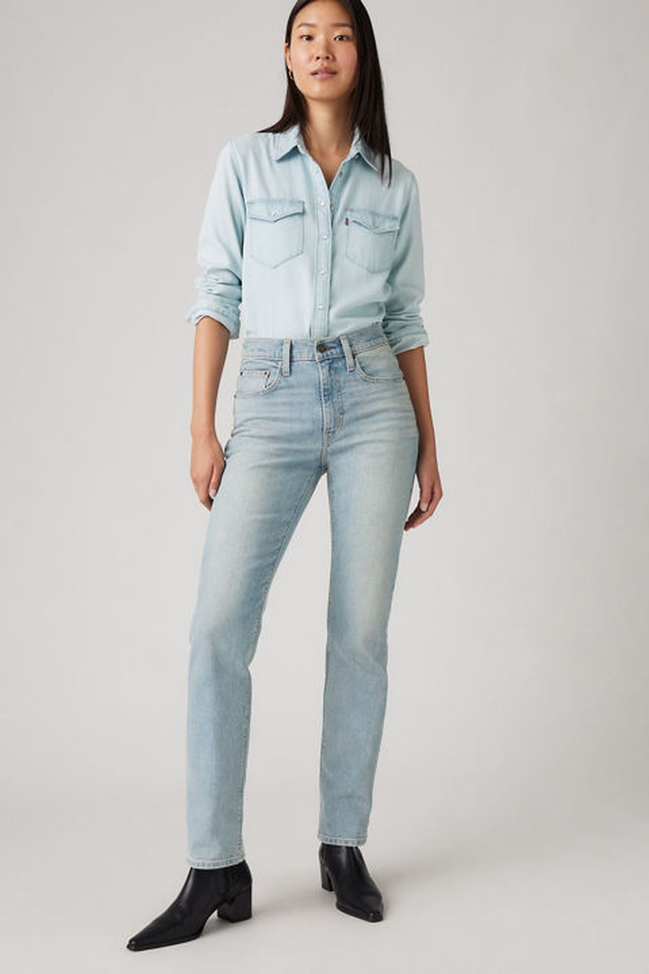 724™ HIGH RISE STRAIGHT JEANS 1